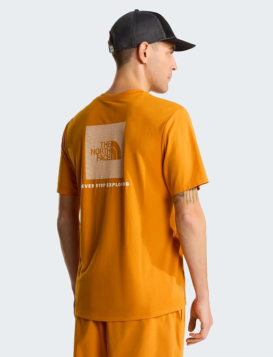The North Face - M 24/7 BOX NSE SS TEE - t-shirts - dust orange - 0