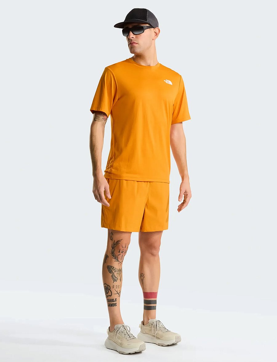 The North Face - M 24/7 BOX NSE SS TEE - t-shirts - dust orange - 4