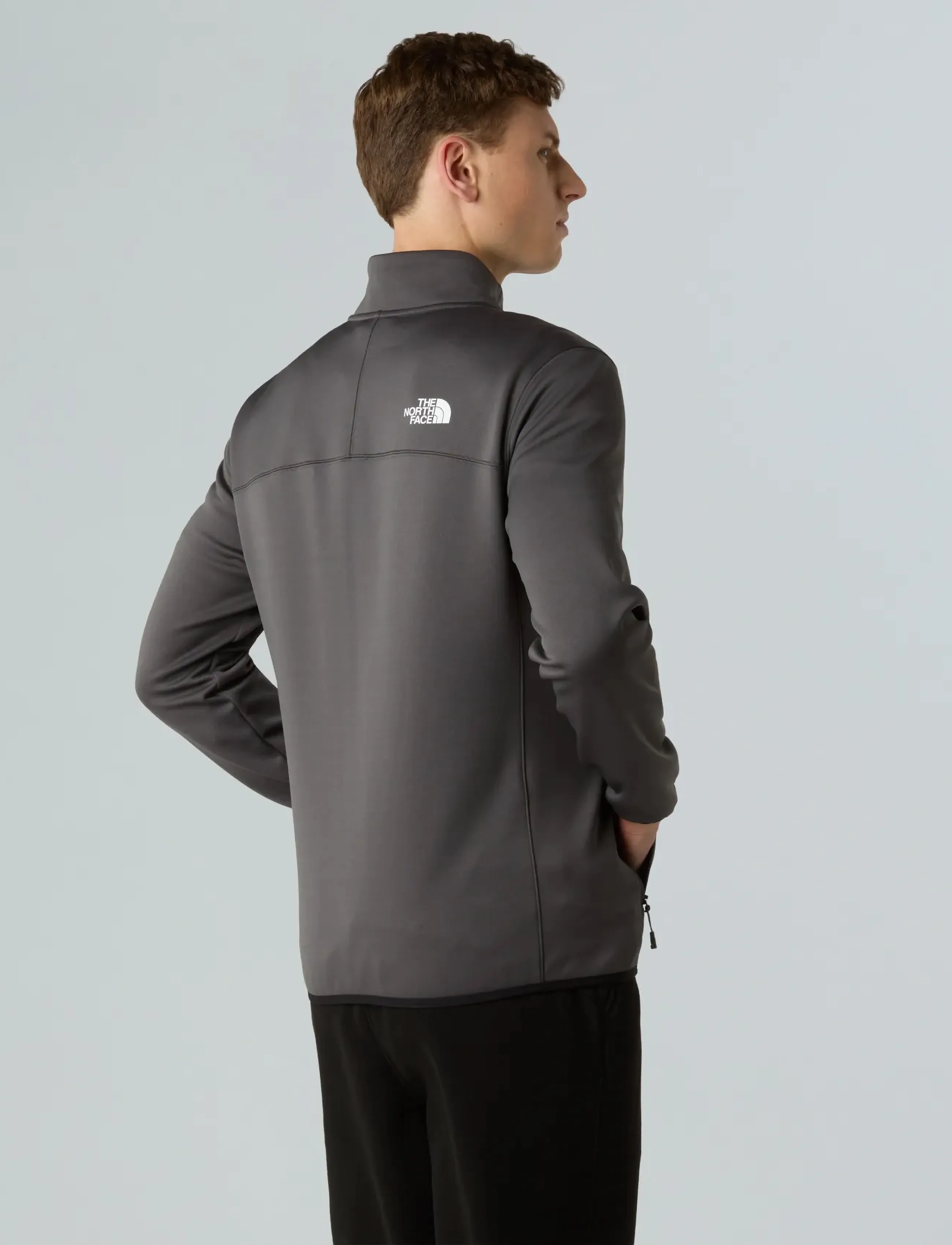 The North Face - M CREST FULL ZIP JACKET - fleece og mellemlag - anthracite grey/tnf bla - 4