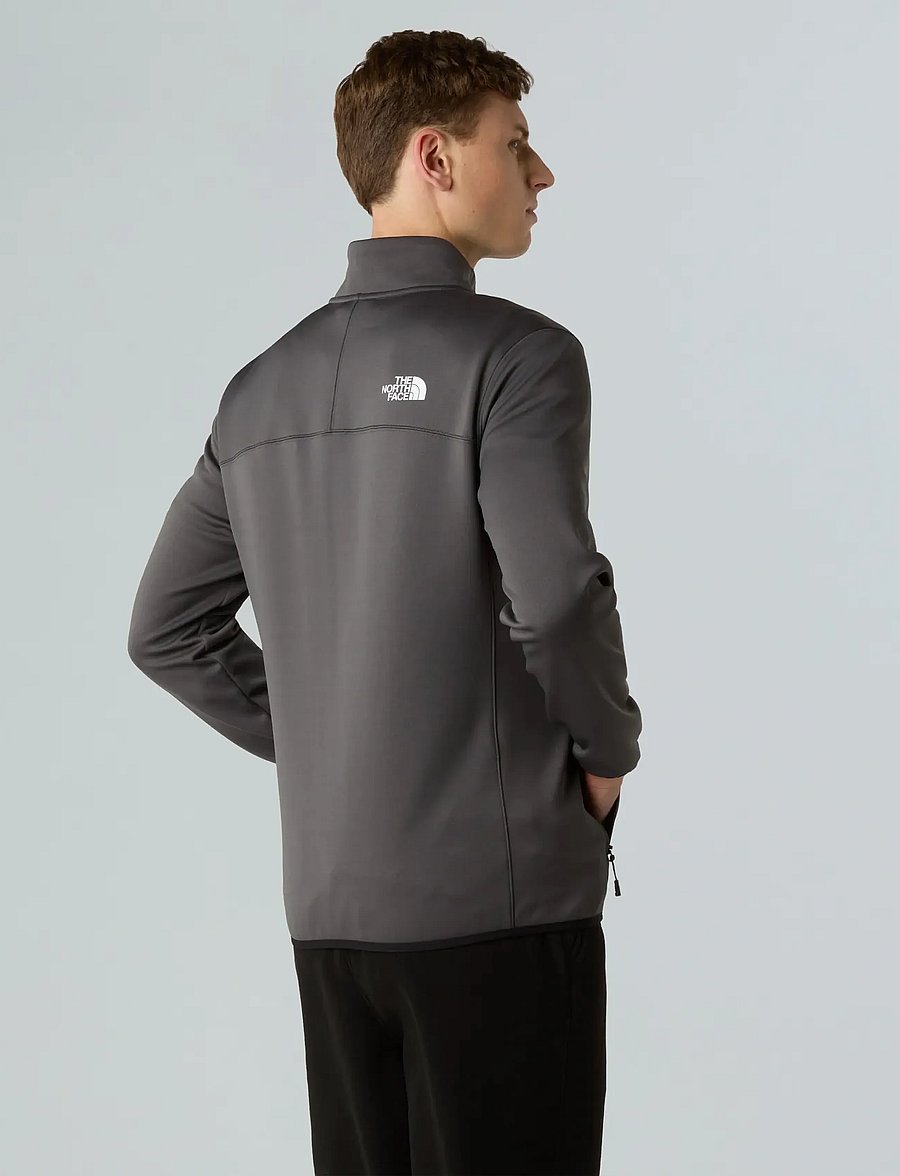 The North Face - M CREST FULL ZIP JACKET - fleece & midlayer - anthracite grey/tnf bla - 4
