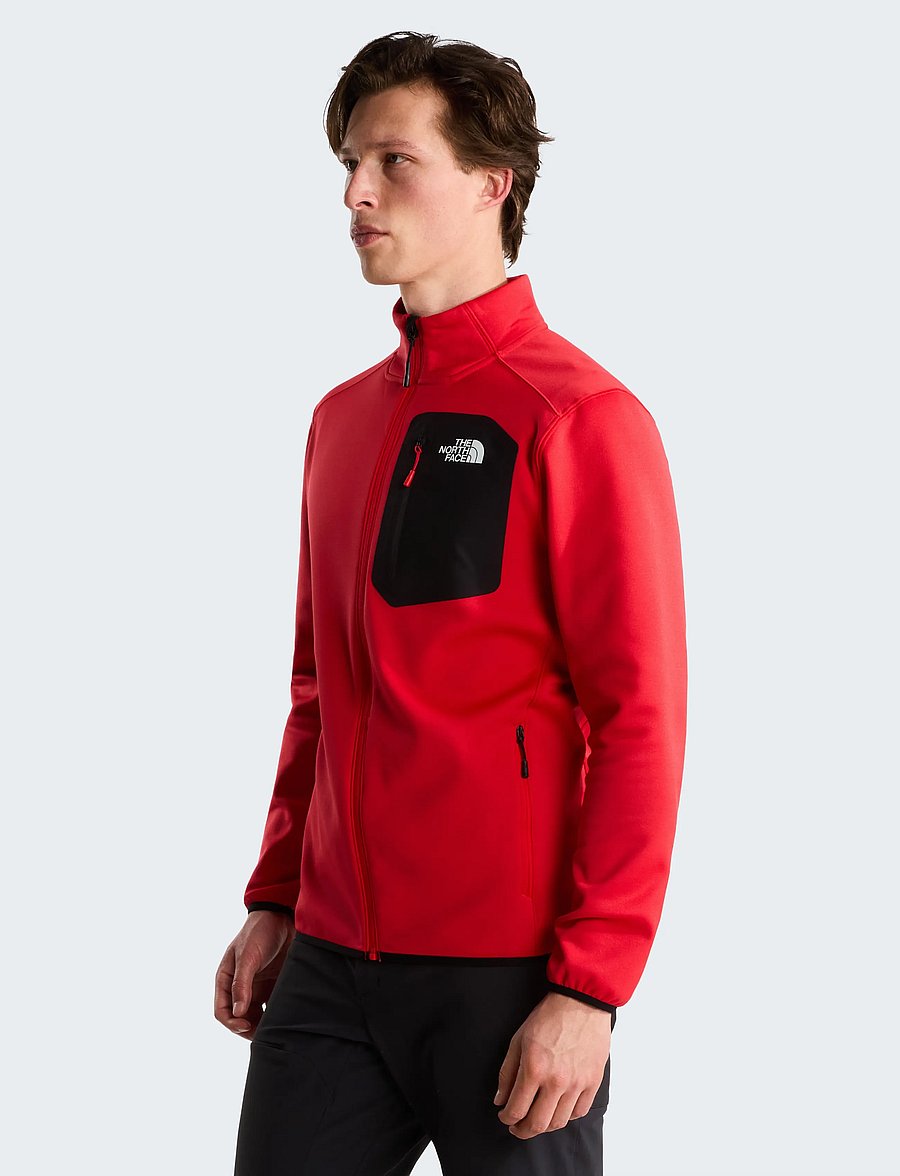 The North Face - M CREST FZ - fleece & midlayer - elevation red/tnf black - 0
