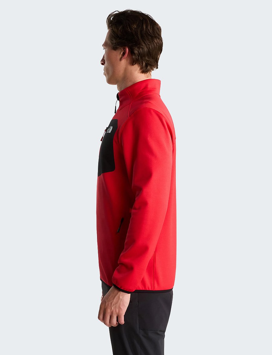 The North Face - M CREST FZ - fleece & midlayer - elevation red/tnf black - 4