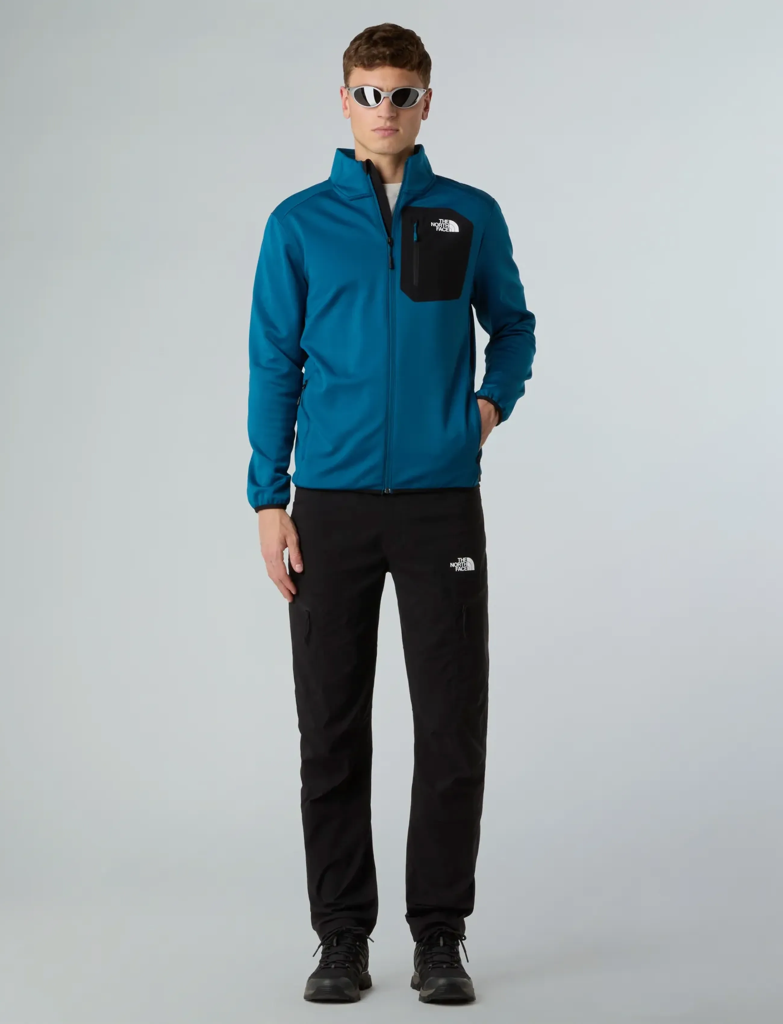 The North Face - M CREST FULL ZIP JACKET - fleece og mellemlag - mineral ink/tnf black - 3