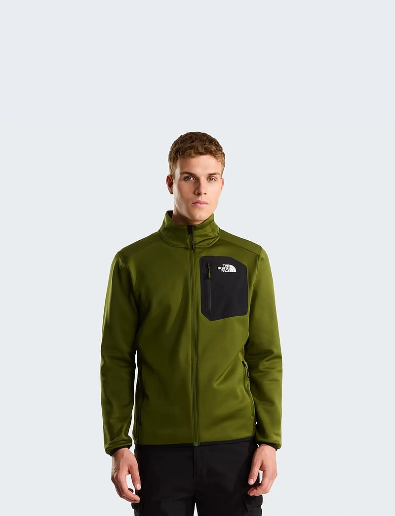 The North Face - M CREST FULL ZIP JACKET - fleece & midlayer - woodland green/tnf blac - 0