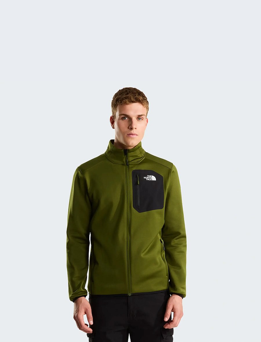 The North Face - M CREST FZ - fleece & midlayer - woodland green/tnf blac - 0