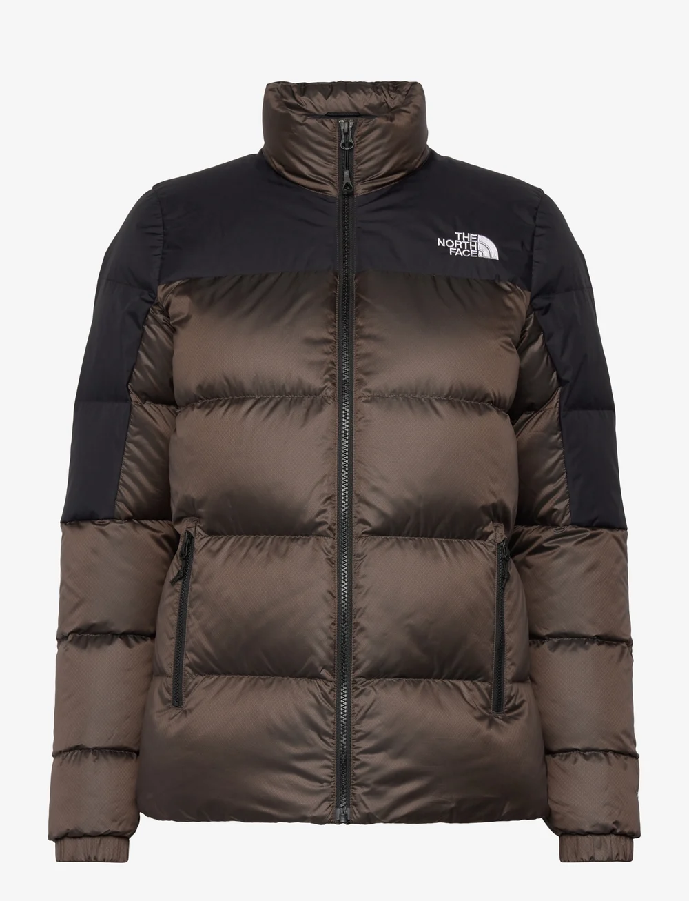 The North Face - W DIABLO DOWN JACKET - friluftsjackor - smokey brown black heat - 1