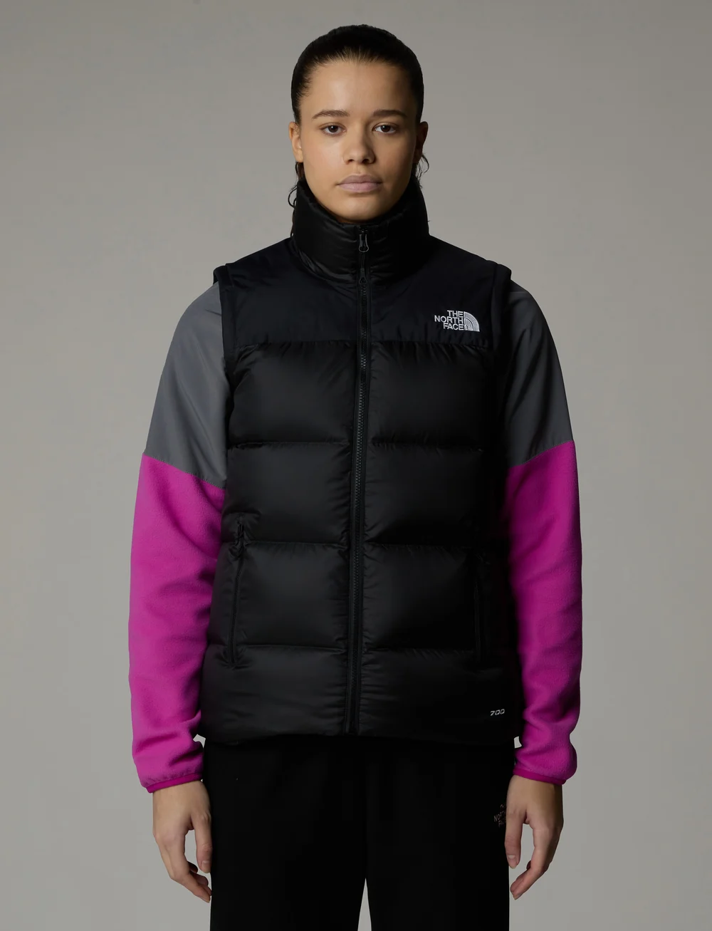 Black north face vest on sale