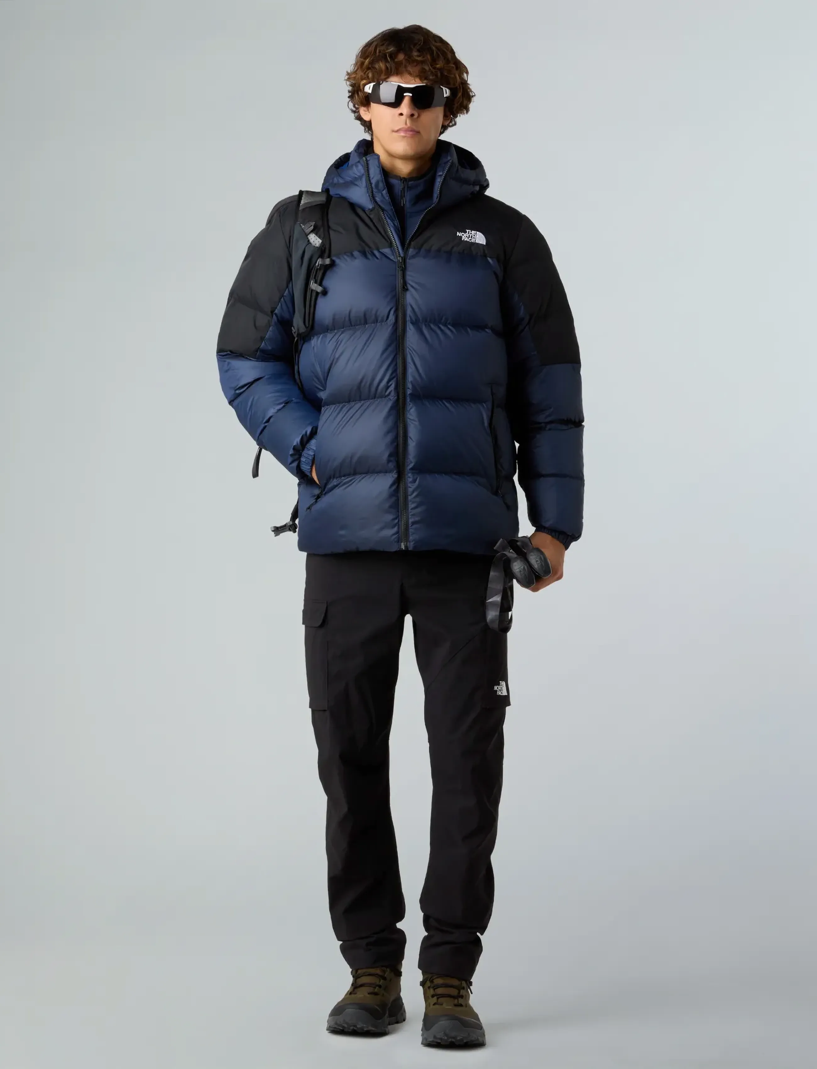 The North Face - M DIABLO DOWN 2.0 HOODIE - down jackets - estate blue black heath - 3