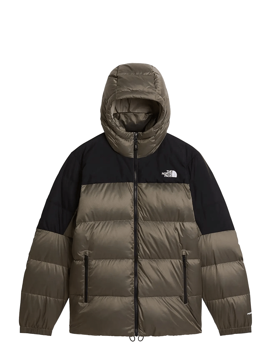 The North Face - M DIABLO DOWN 2.0 HOODIE - sulejoped ja voodriga joped - stone slab black heathe - 1
