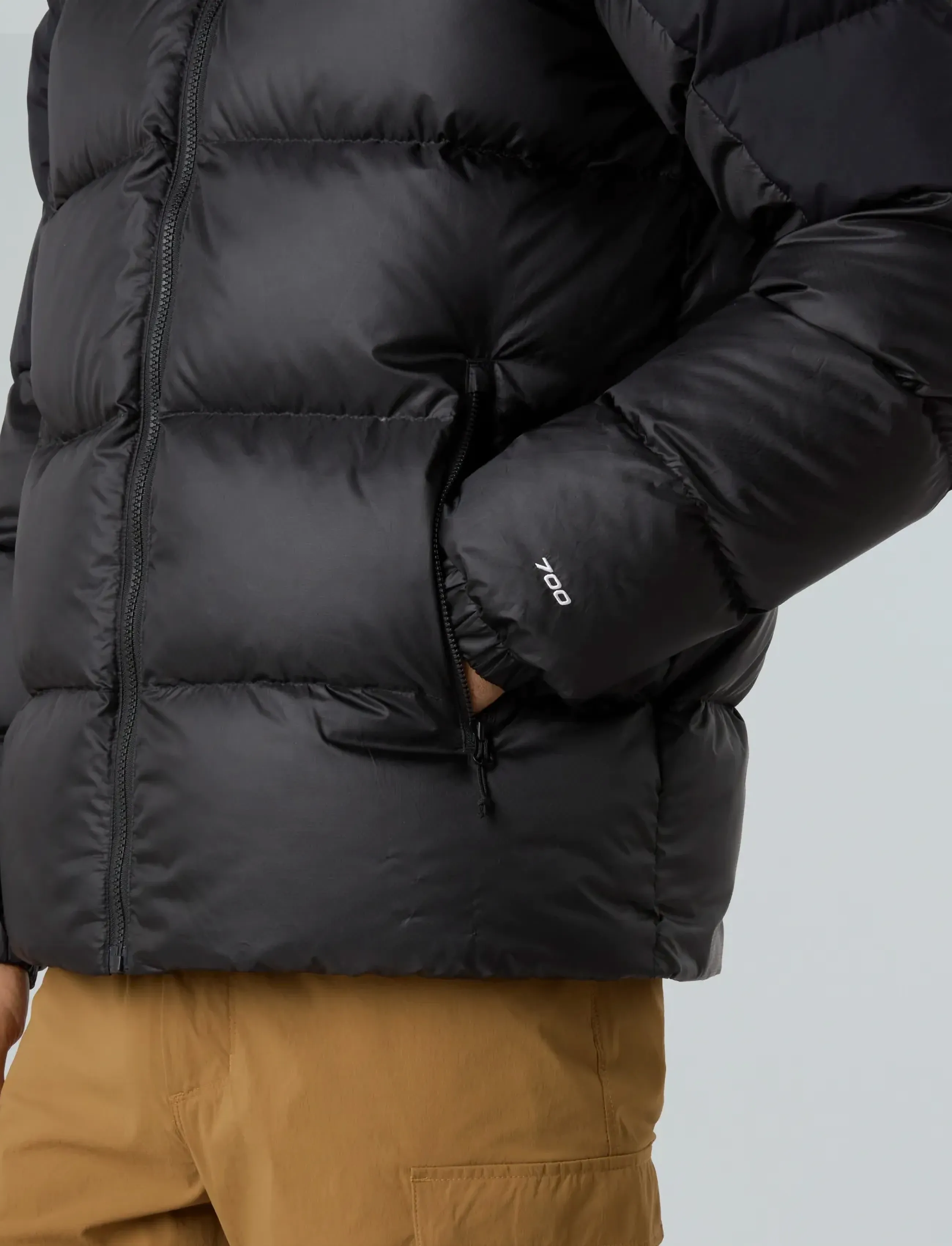 The North Face M DIABLO DOWN 2.0 HOODIE - Jacken - TNF BLACK HEATHER/TNF B / black