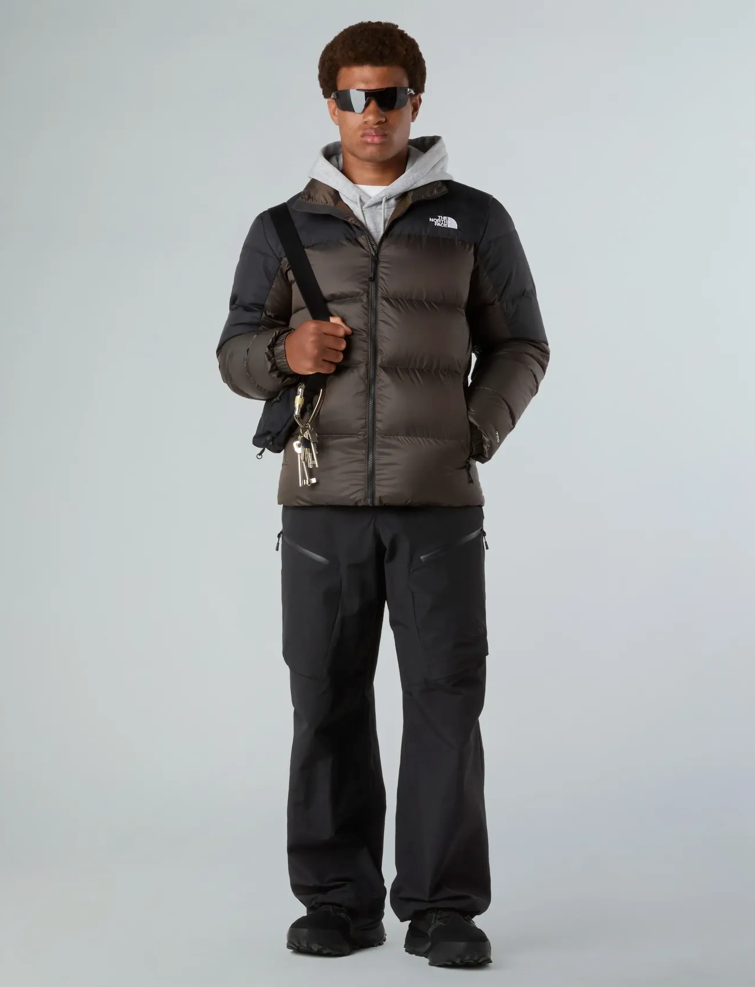 The North Face - M DIABLO DOWN 2.0 JACKET - down jackets - smokey brown black heat - 3