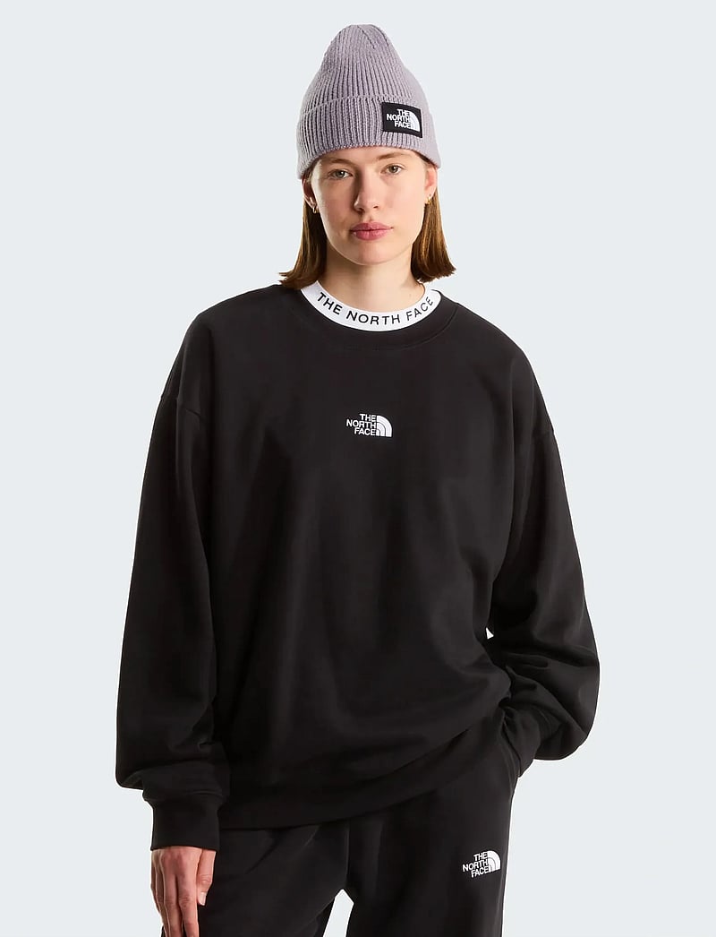 The North Face - W ESSENTIAL OVERSIZE CREW - oberteile - black - 3