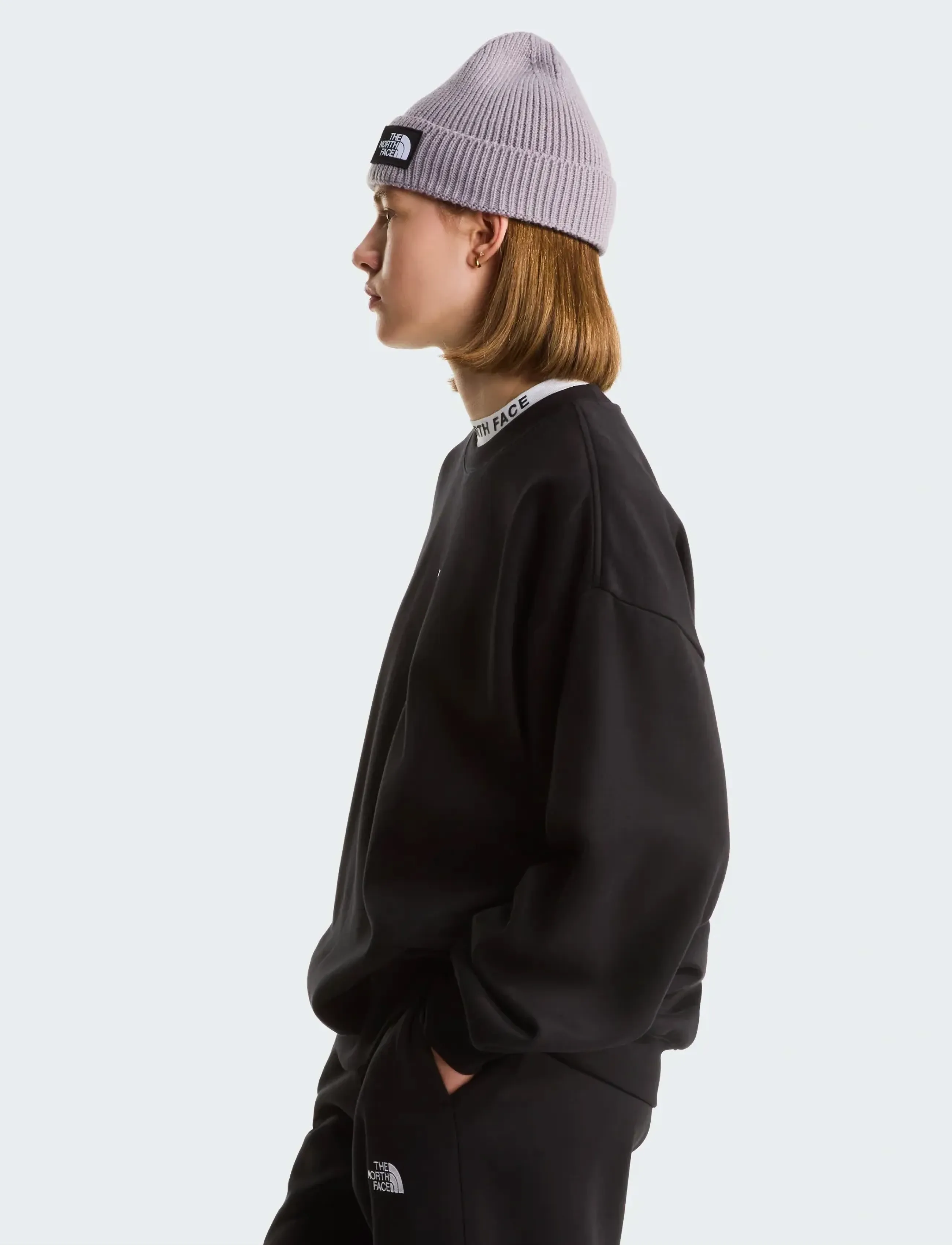 The North Face - W ESSENTIAL OVERSIZE CREW - dressipluusid - black - 5