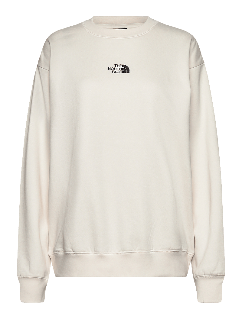 The North Face - W ESSENTIAL OVERSIZE CREW - oberteile - white dune - 1