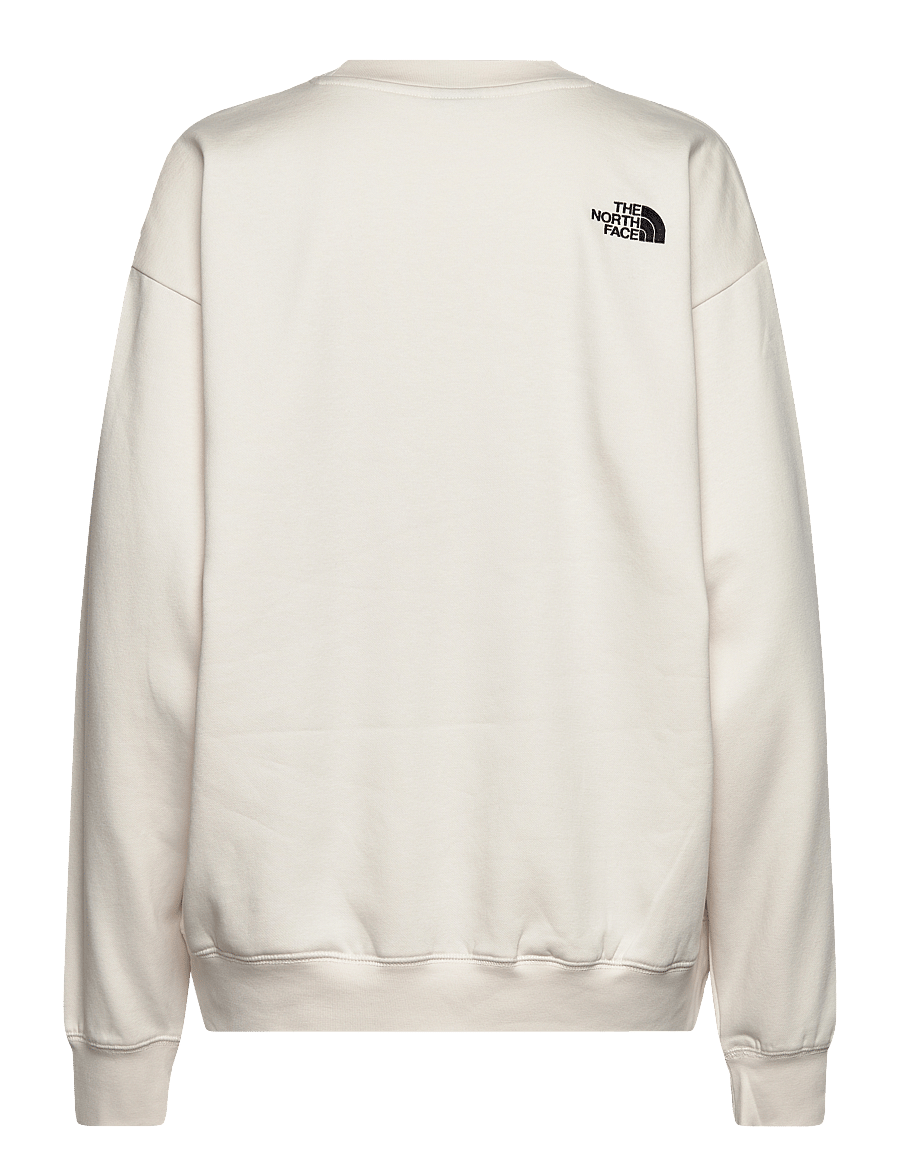 The North Face - W ESSENTIAL OVERSIZE CREW - megztiniai ir džemperiai - white dune - 2