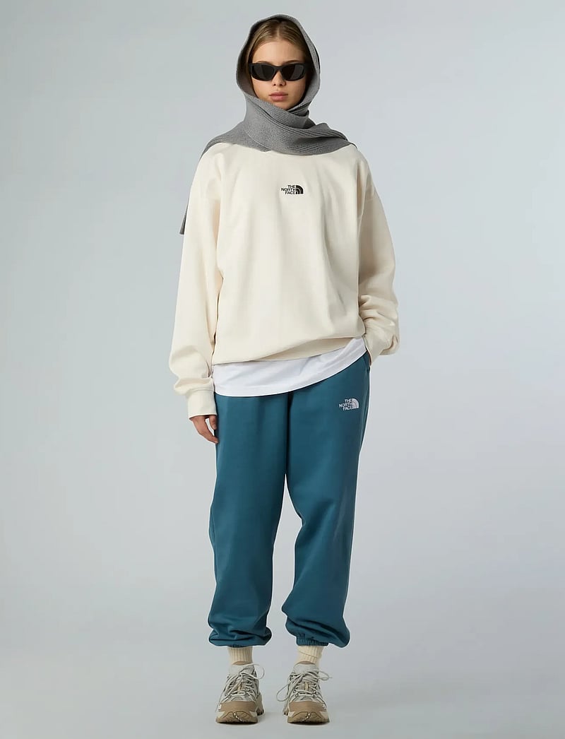 The North Face - W ESSENTIAL OVERSIZE CREW - oberteile - white dune - 3