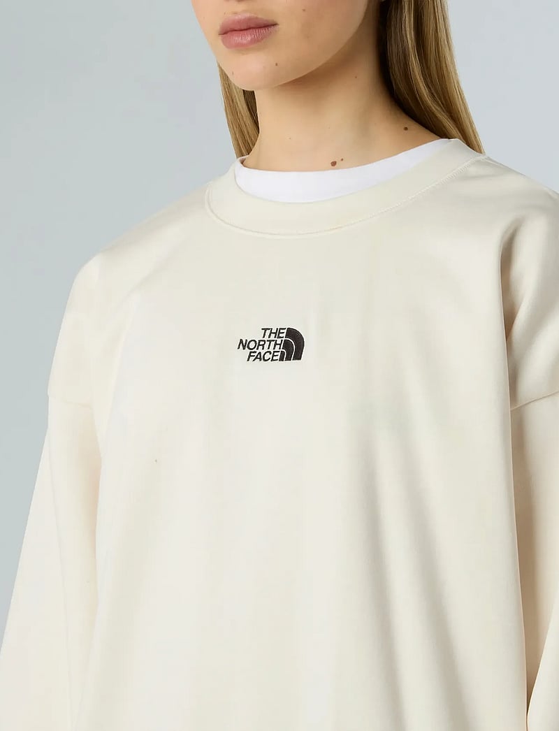 The North Face - W ESSENTIAL OVERSIZE CREW - oberteile - white dune - 5
