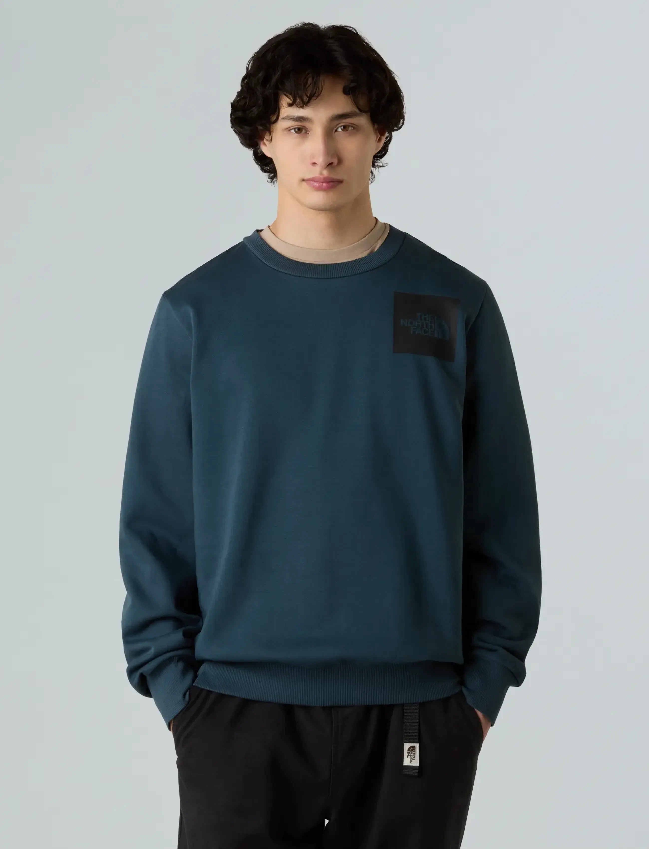 The North Face M FINE CREW - Sweatshirts - DEEP CYPRESS / green