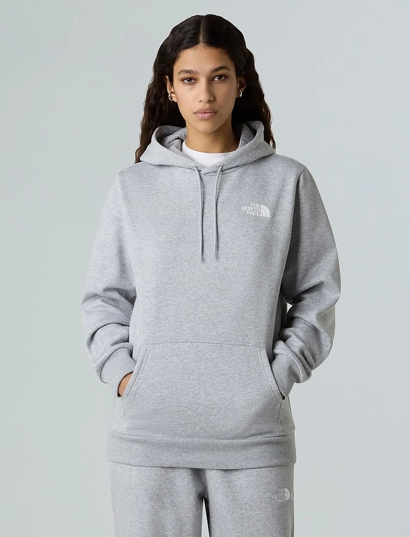 The North Face - W SIMPLE DOME REGULAR HOODIE - dressipluusid ja pusad - tnf light grey heather - 0