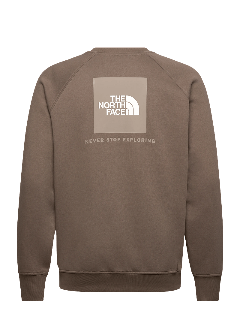 The North Face - M RAGLAN BOX NSE REGULAR CREW - tops - mocha brown/mushroom gr - 2