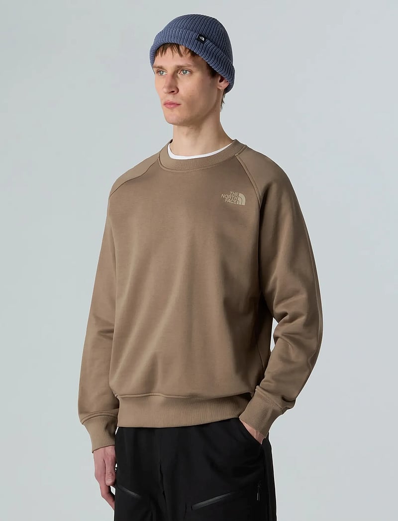 The North Face - M RAGLAN BOX NSE REGULAR CREW - tops - mocha brown/mushroom gr - 3