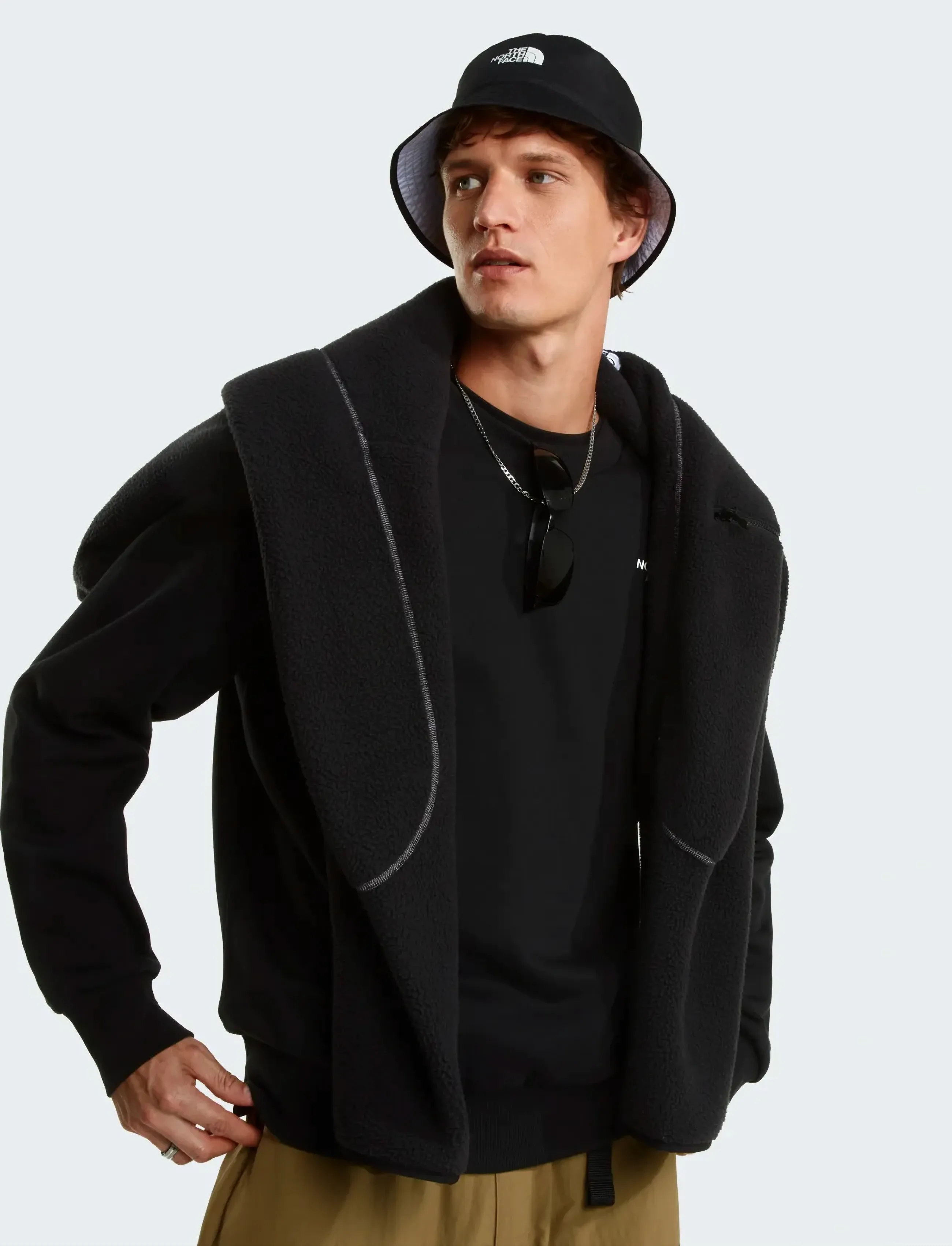 The North Face - M SIMPLE DOME REGULAR CREW - Överdelar - black - 5