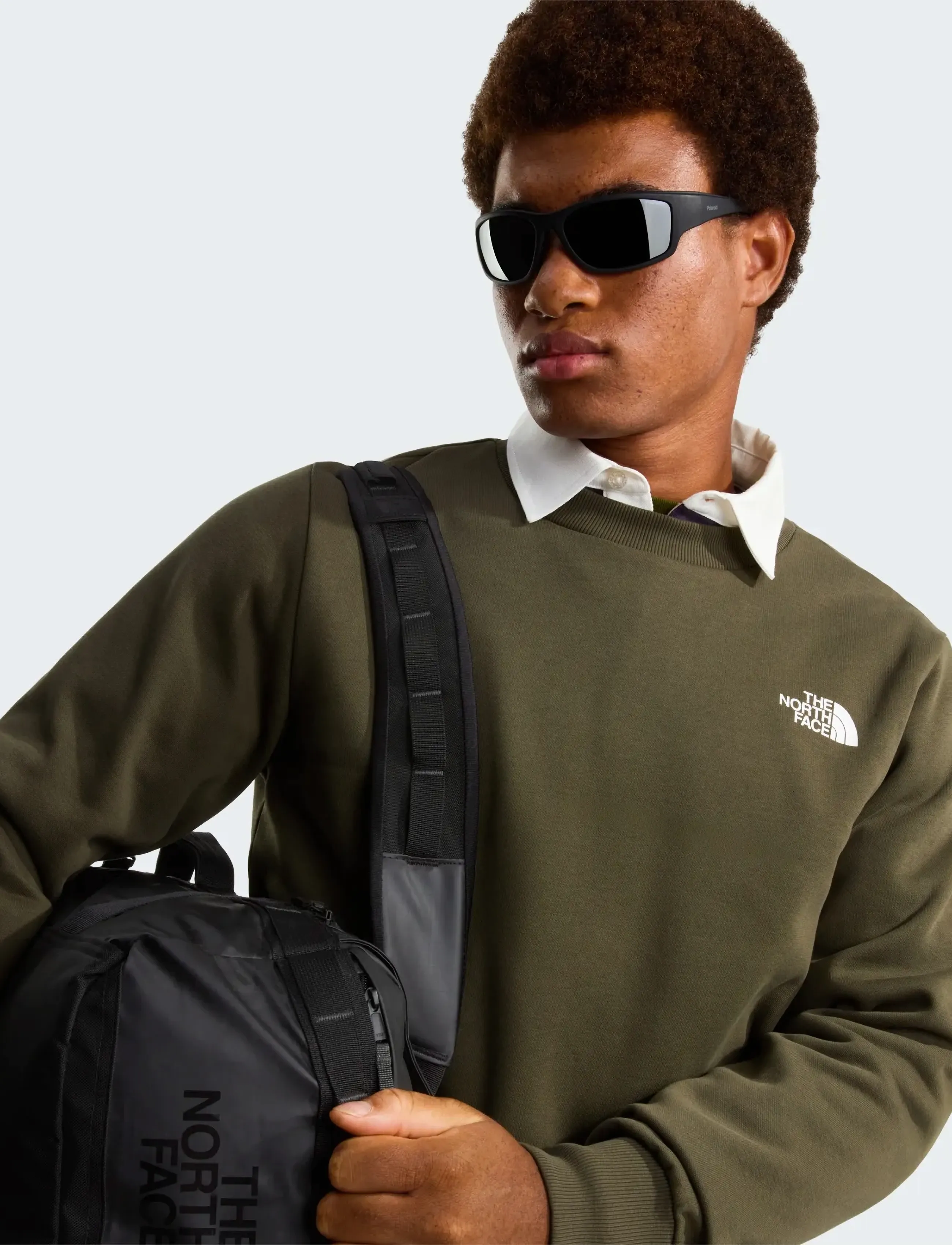 The North Face M SIMPLE DOME REGULAR CREW - Sweatshirts & Hoodies - NEW TAUPE GREEN / khaki/green