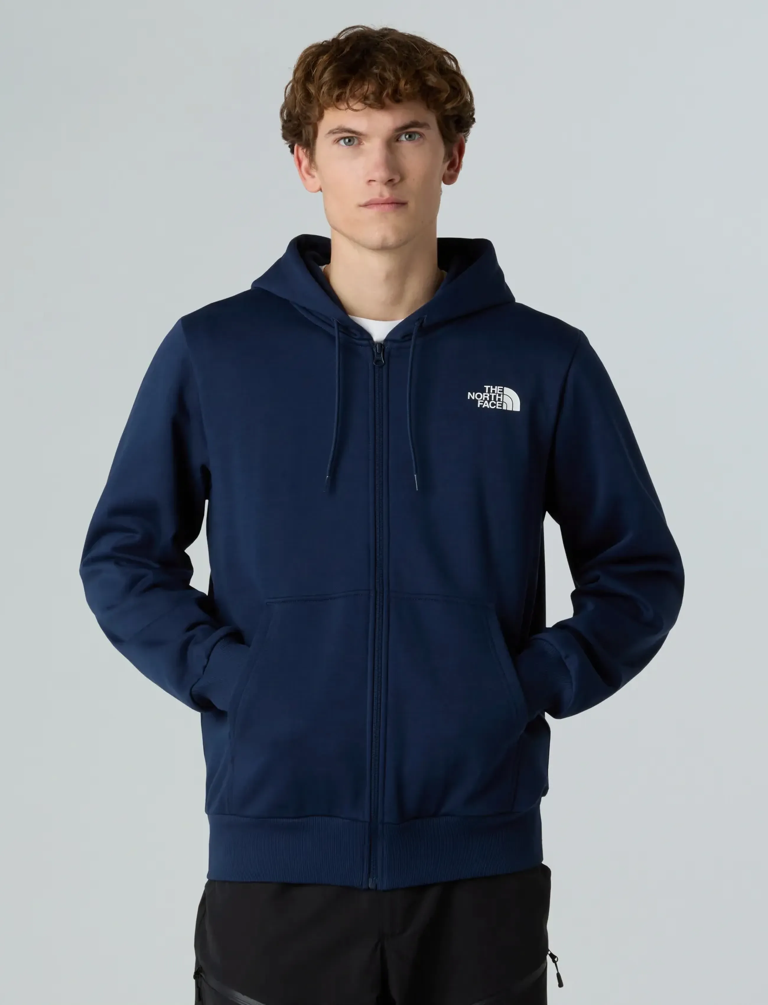 The North Face M SIMPLE DOME FULL ZIP HOODIE - Kapuutsiga dressipluusid - SUMMIT NAVY / navy