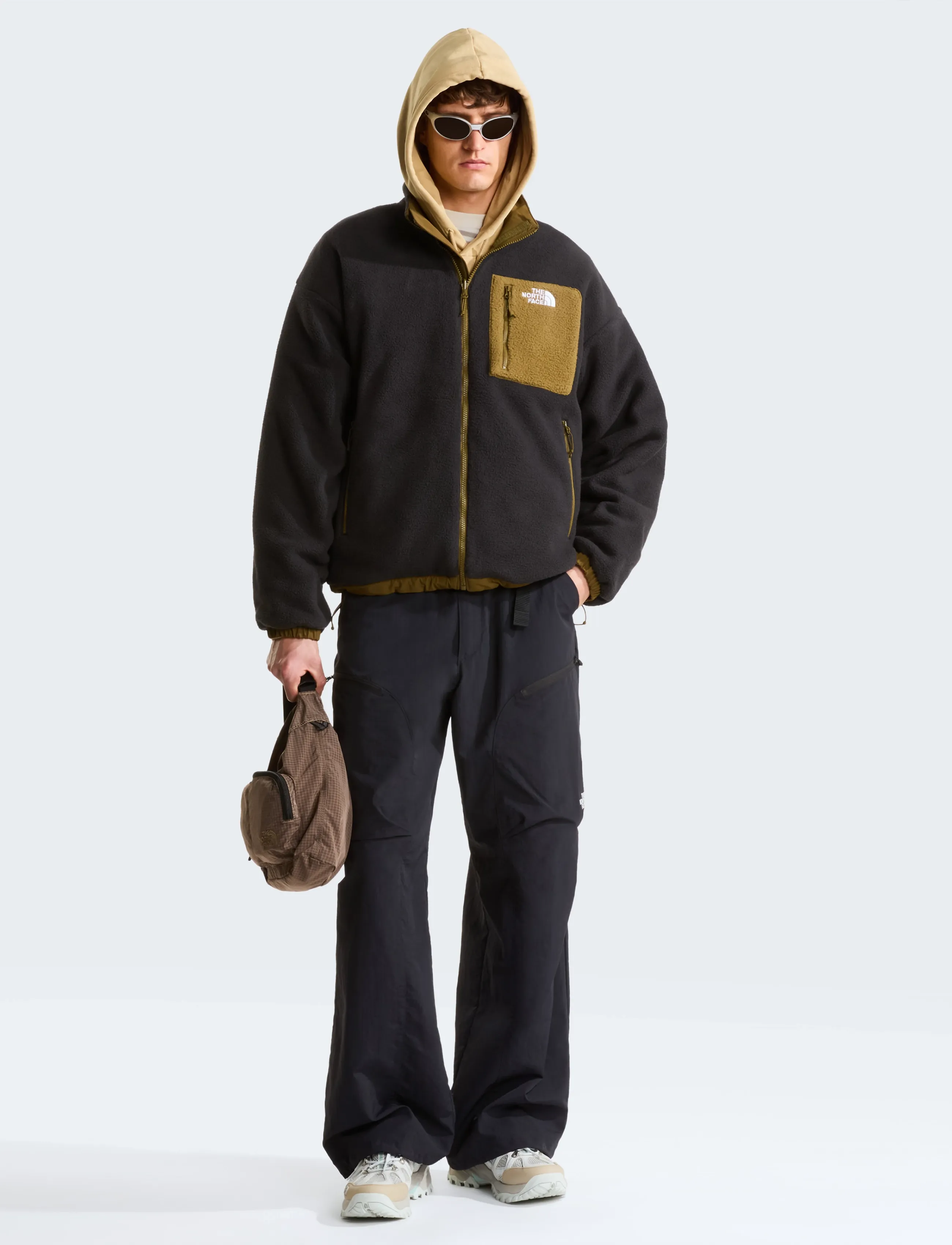 The North Face - M YUMIORI REVERSIBLE JACKET - fleece og mellemlag - caraway seed/tnf black - 3