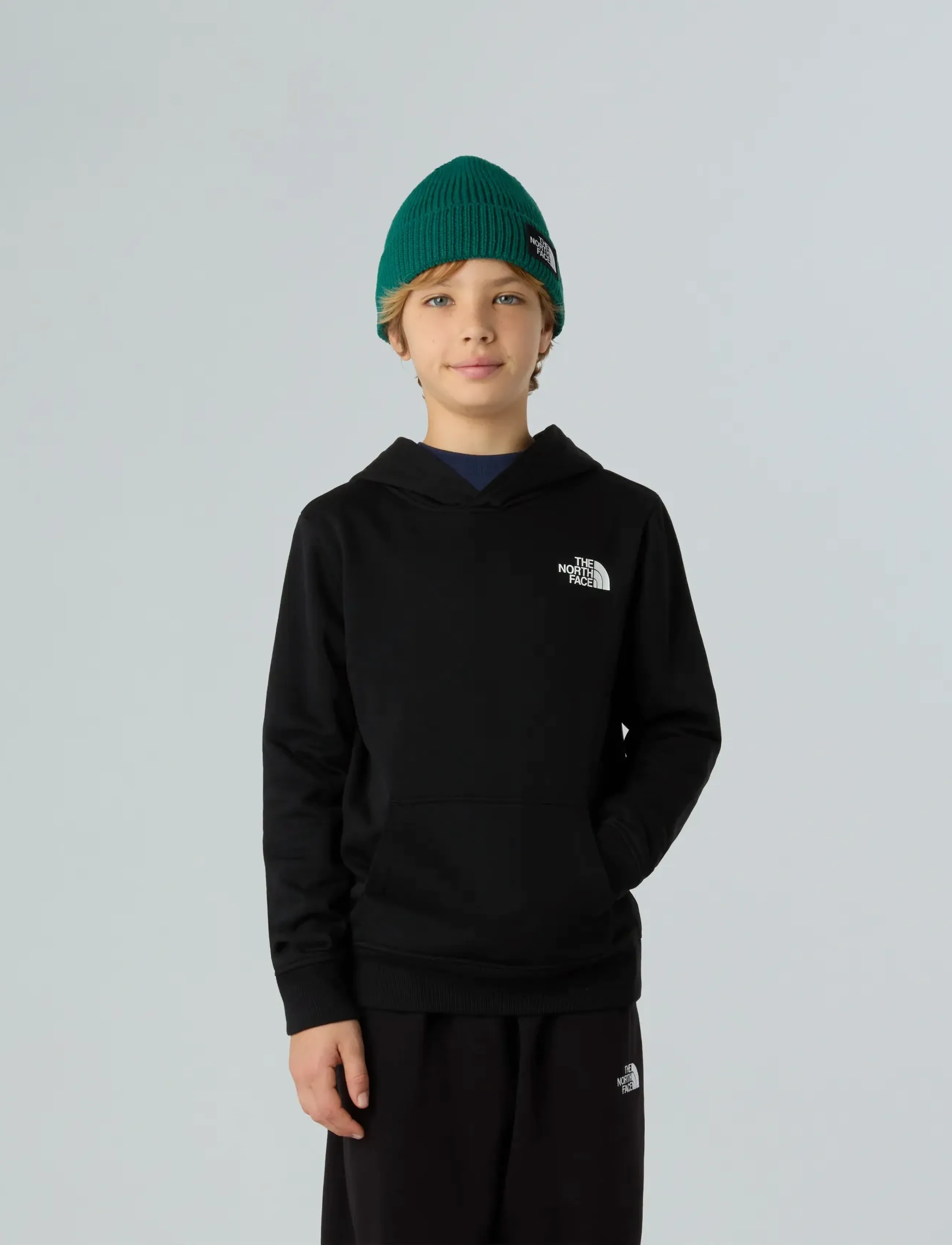 The North Face TEEN REDBOX REGULAR P/O HOODIE - Överdelar - TNF BLACK / black