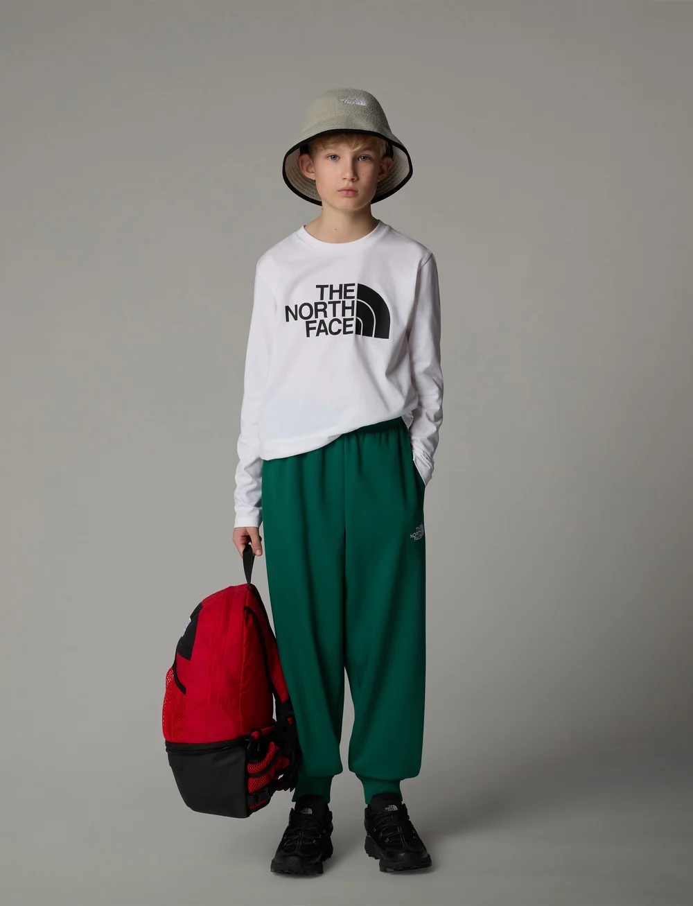 The North Face - TEEN EASY LS TEE - marškinėliai ilgomis rankovėmis - white - 0