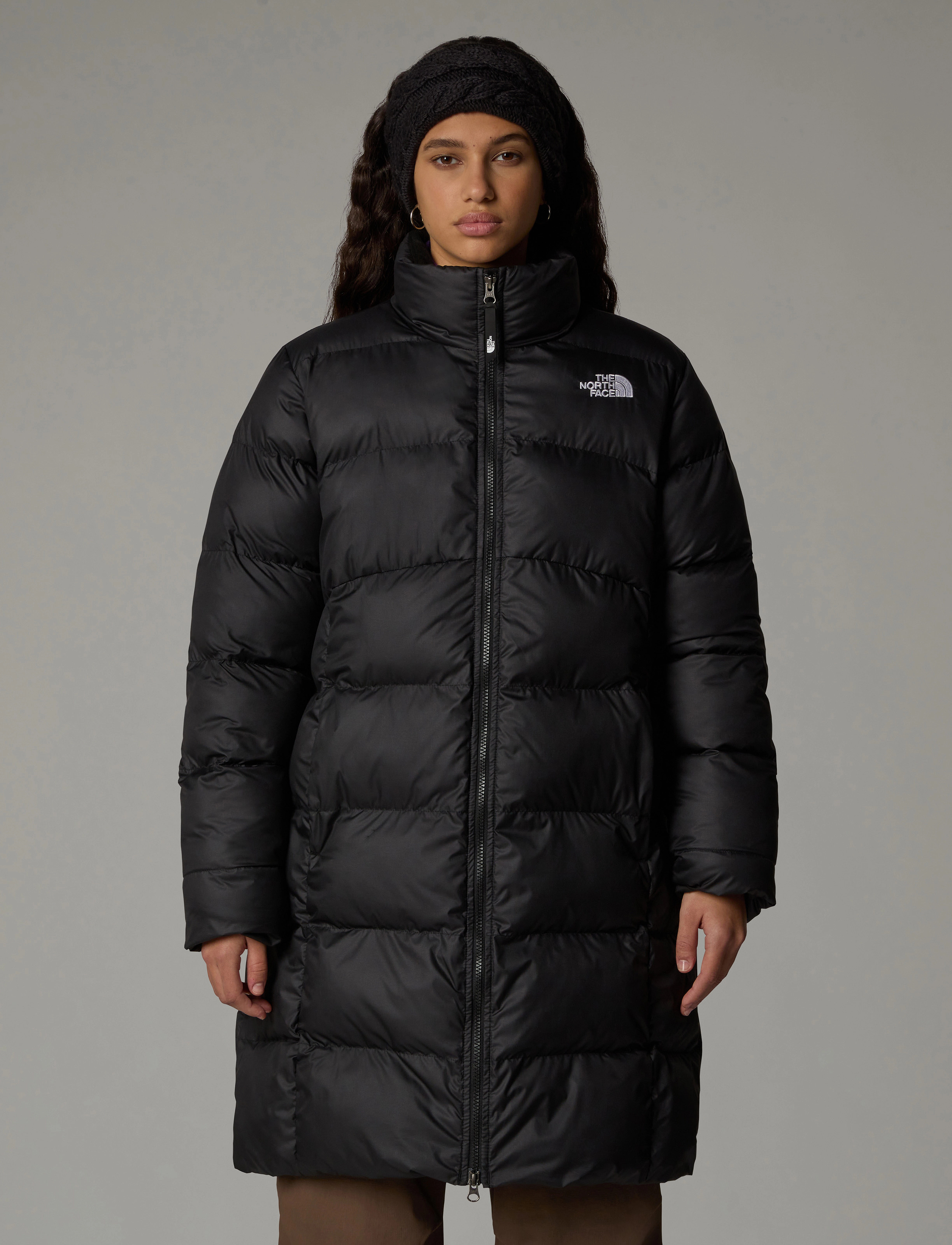 The North Face W Saikuru Parka, Kvinder, Lang Puffer Parka, Sort, Str: M