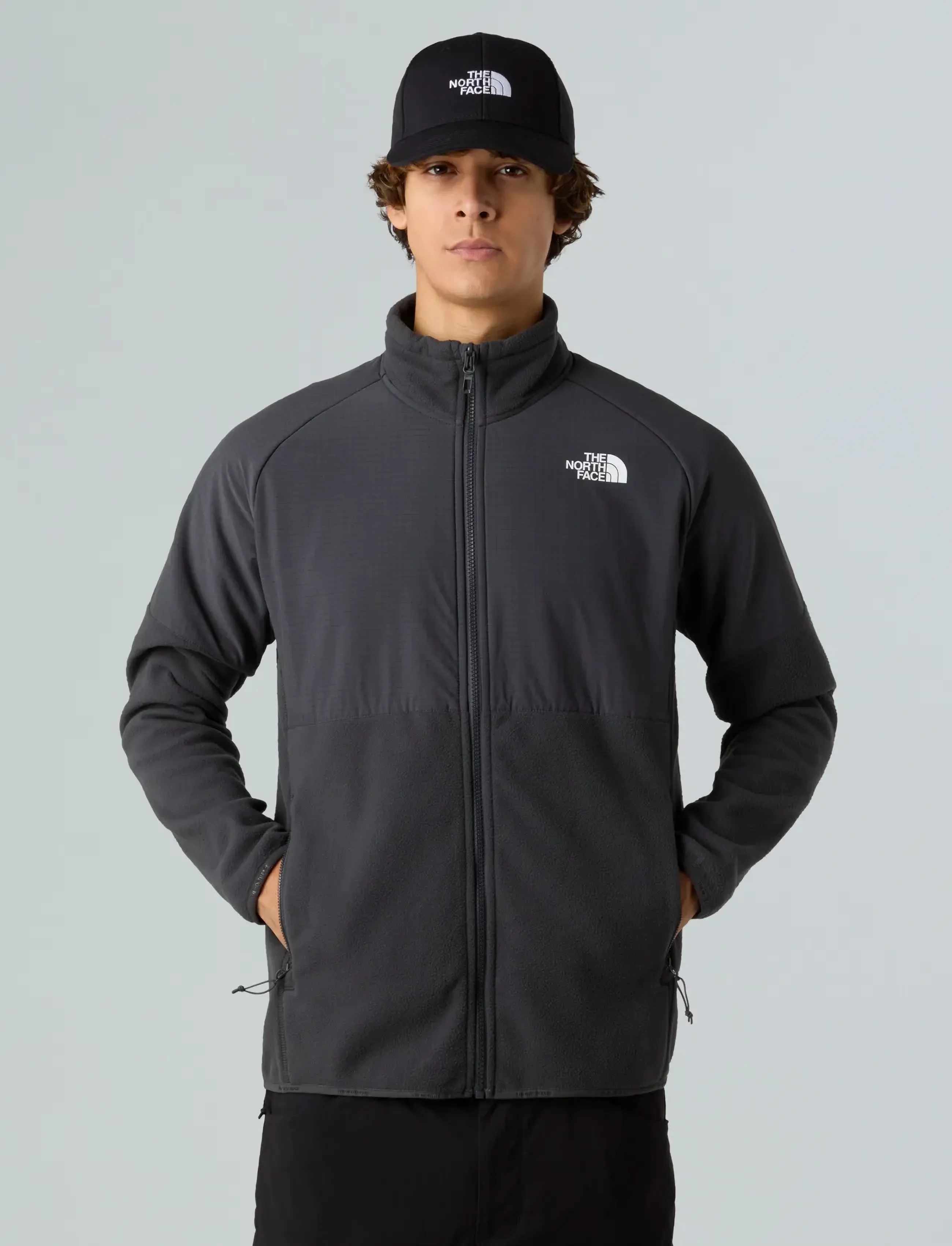 The North Face - M GLACIER HEAVYWEIGHT FULL ZIP - fleece og mellomlag - grey - 0