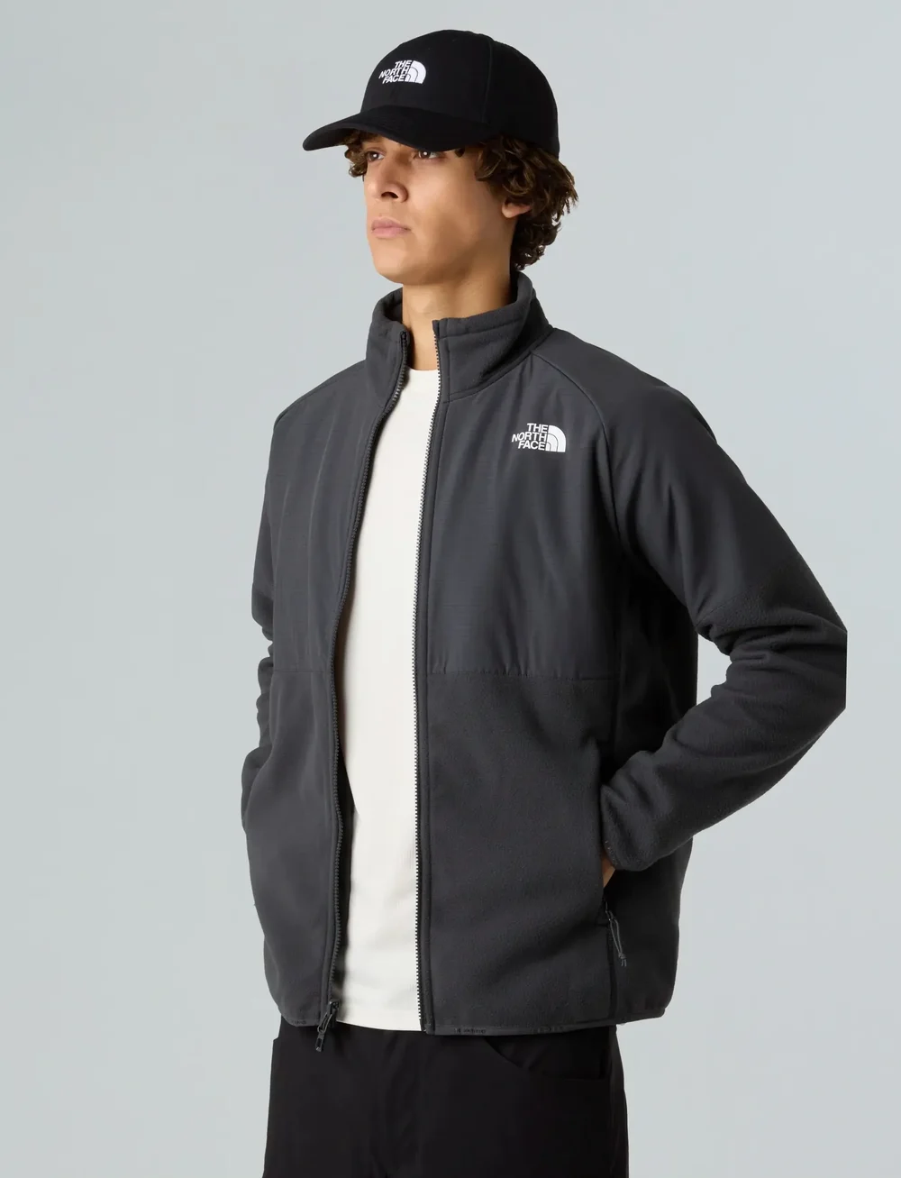 The North Face - M GLACIER HEAVYWEIGHT FULL ZIP - fleece og mellemlag - grey - 5