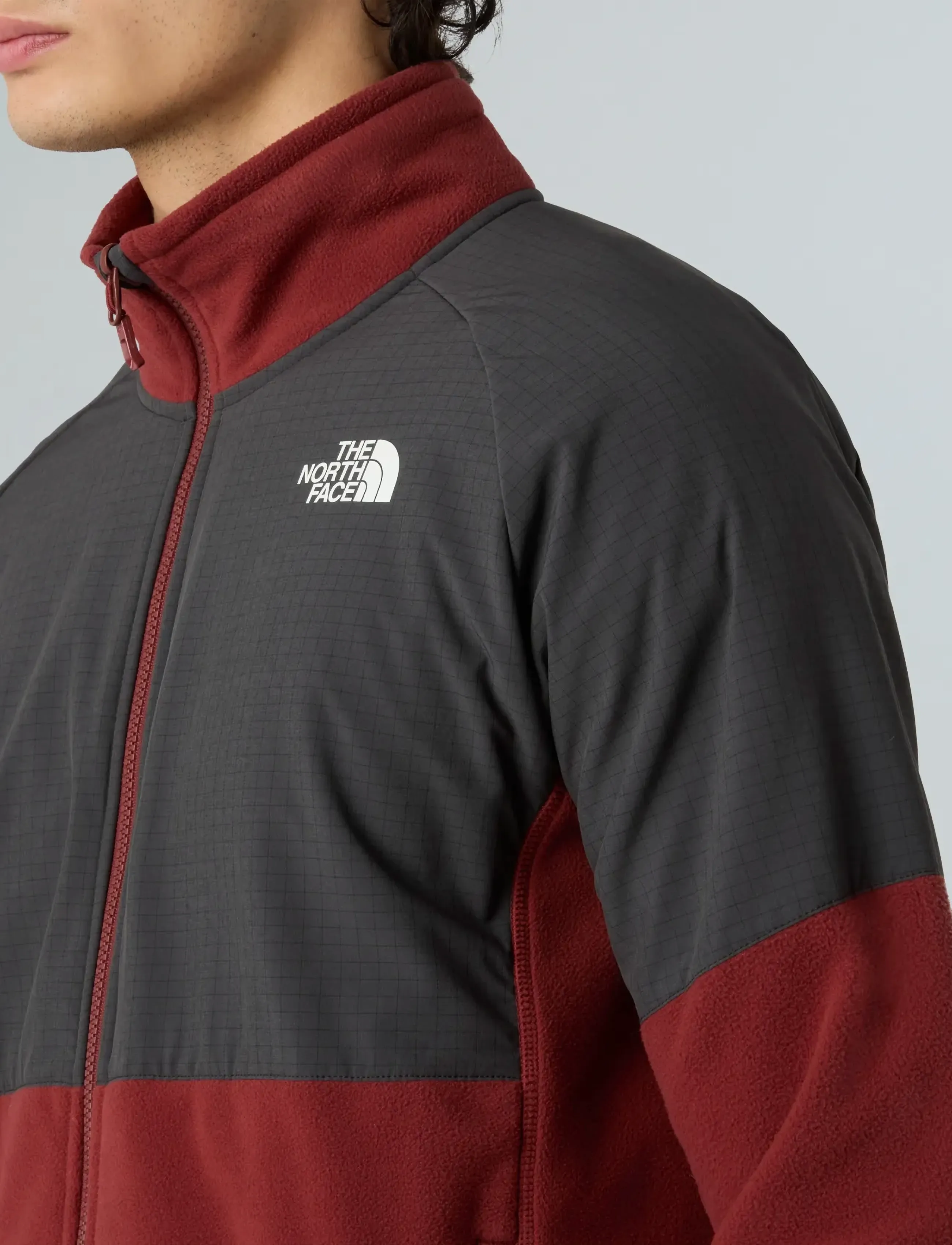 The North Face - M GLACIER HEAVYWEIGHT FULL ZIP - fleeces & midlayers - sumac/asphalt grey - 3