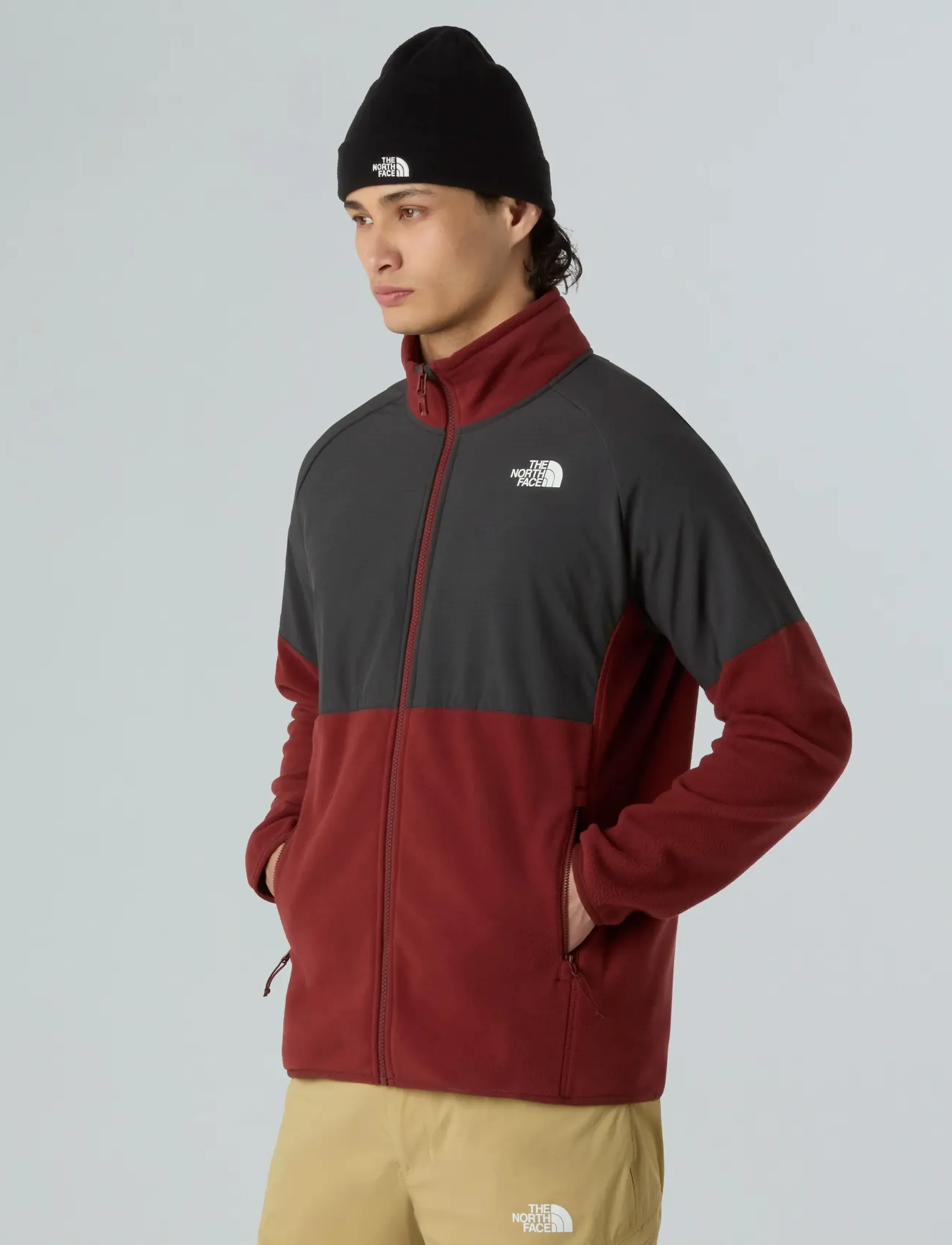 The North Face - M GLACIER HEAVYWEIGHT FULL ZIP - fleeces & midlayers - sumac/asphalt grey - 4