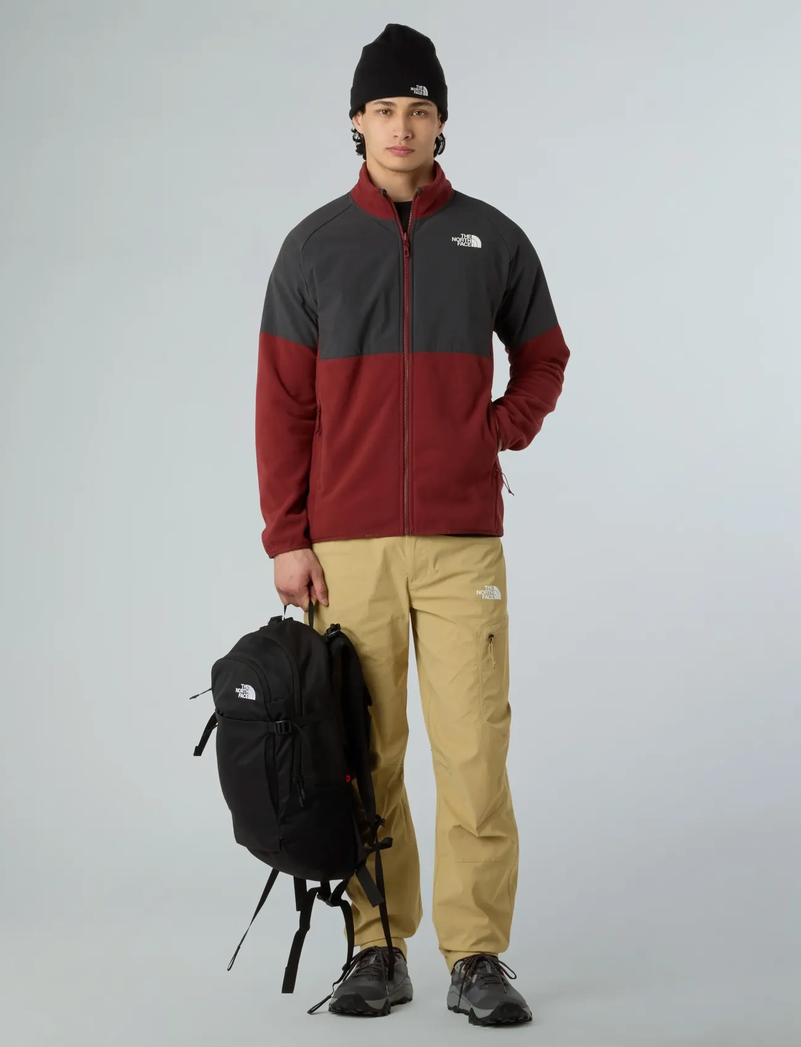 The North Face - M GLACIER HEAVYWEIGHT FULL ZIP - fleeces & midlayers - sumac/asphalt grey - 5
