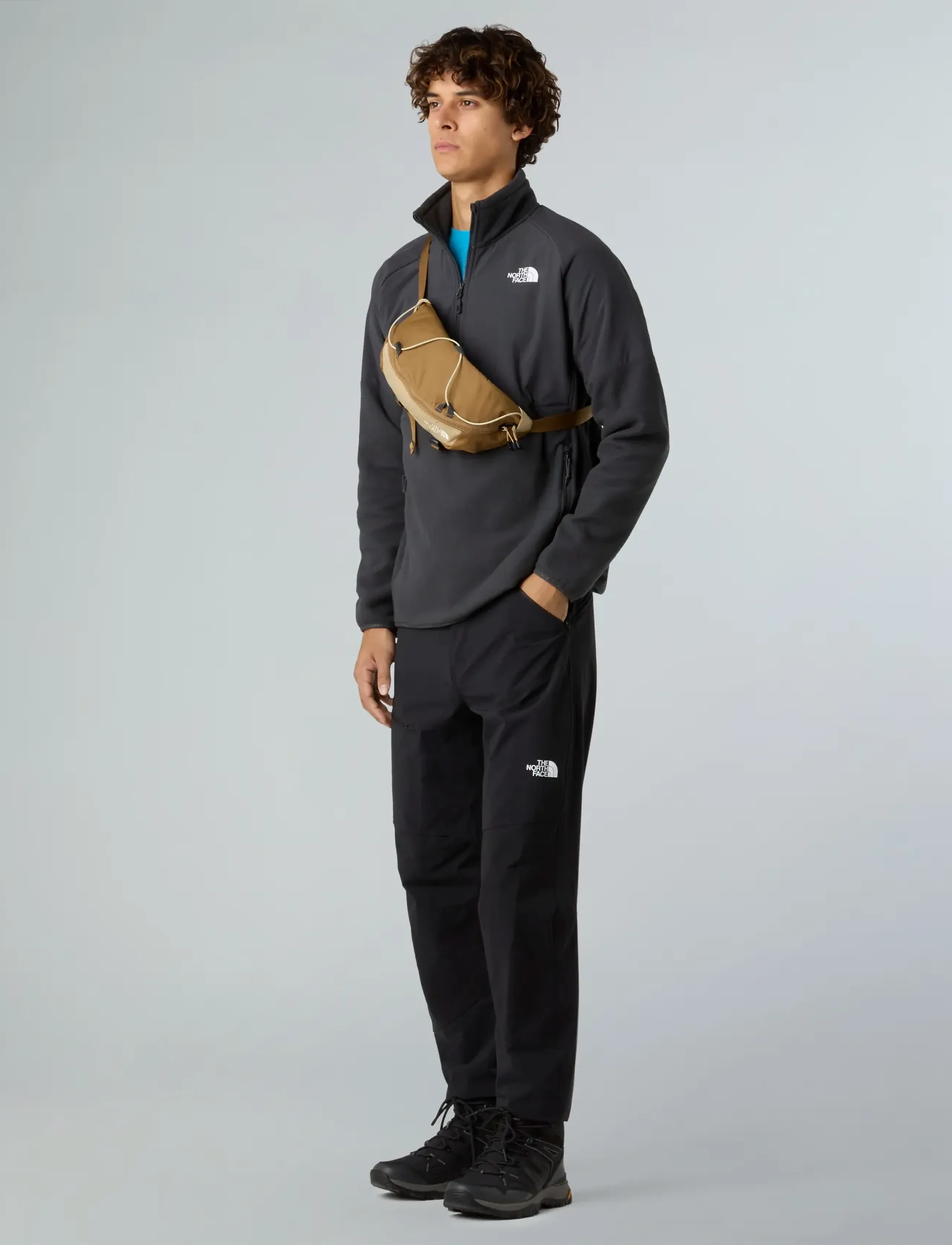 The North Face - M GLACIER HEAVYWEIGHT 1/2 ZIP - fleeces & midlayers - grey - 3
