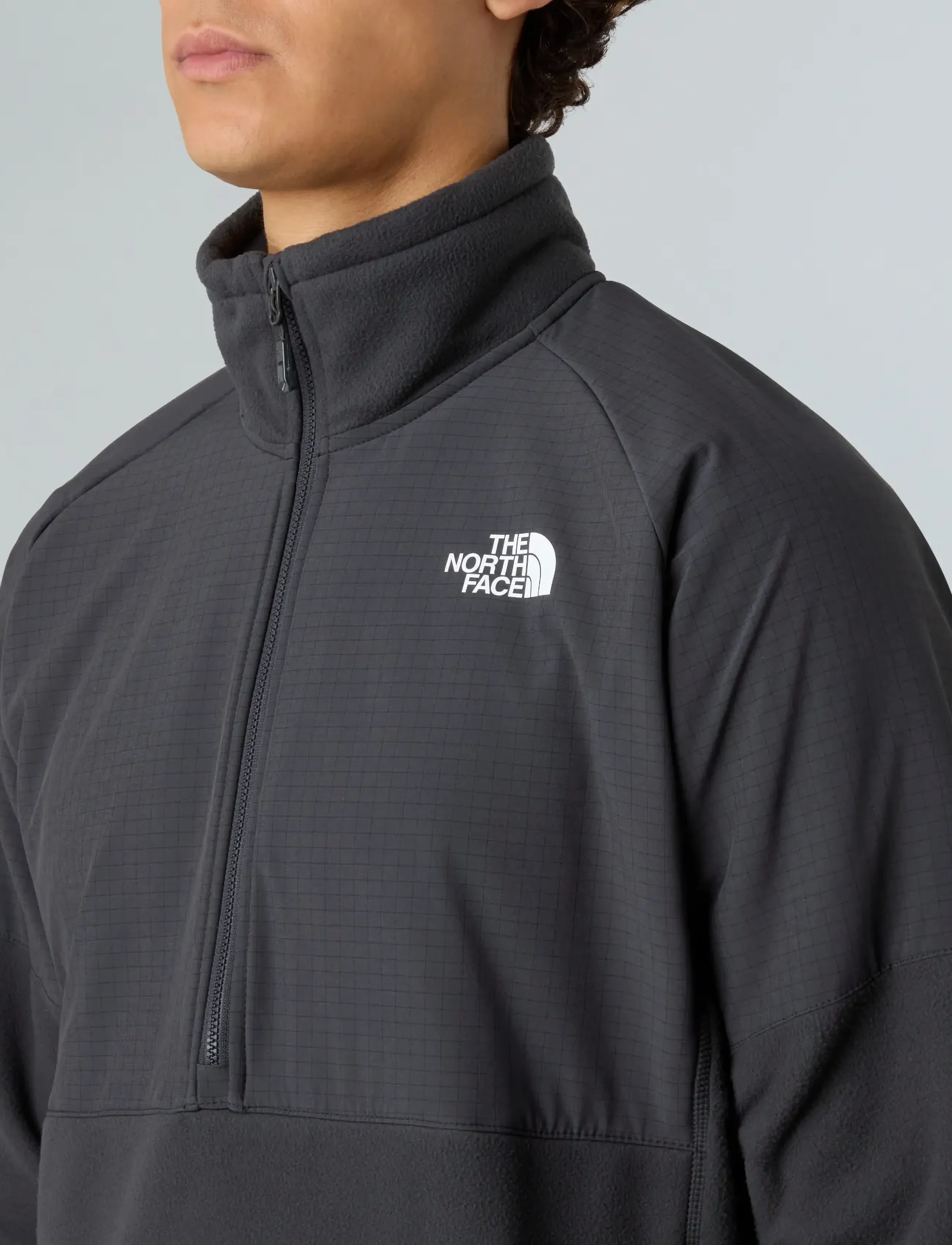 The North Face - M GLACIER HEAVYWEIGHT 1/2 ZIP - fleeces & midlayers - grey - 5