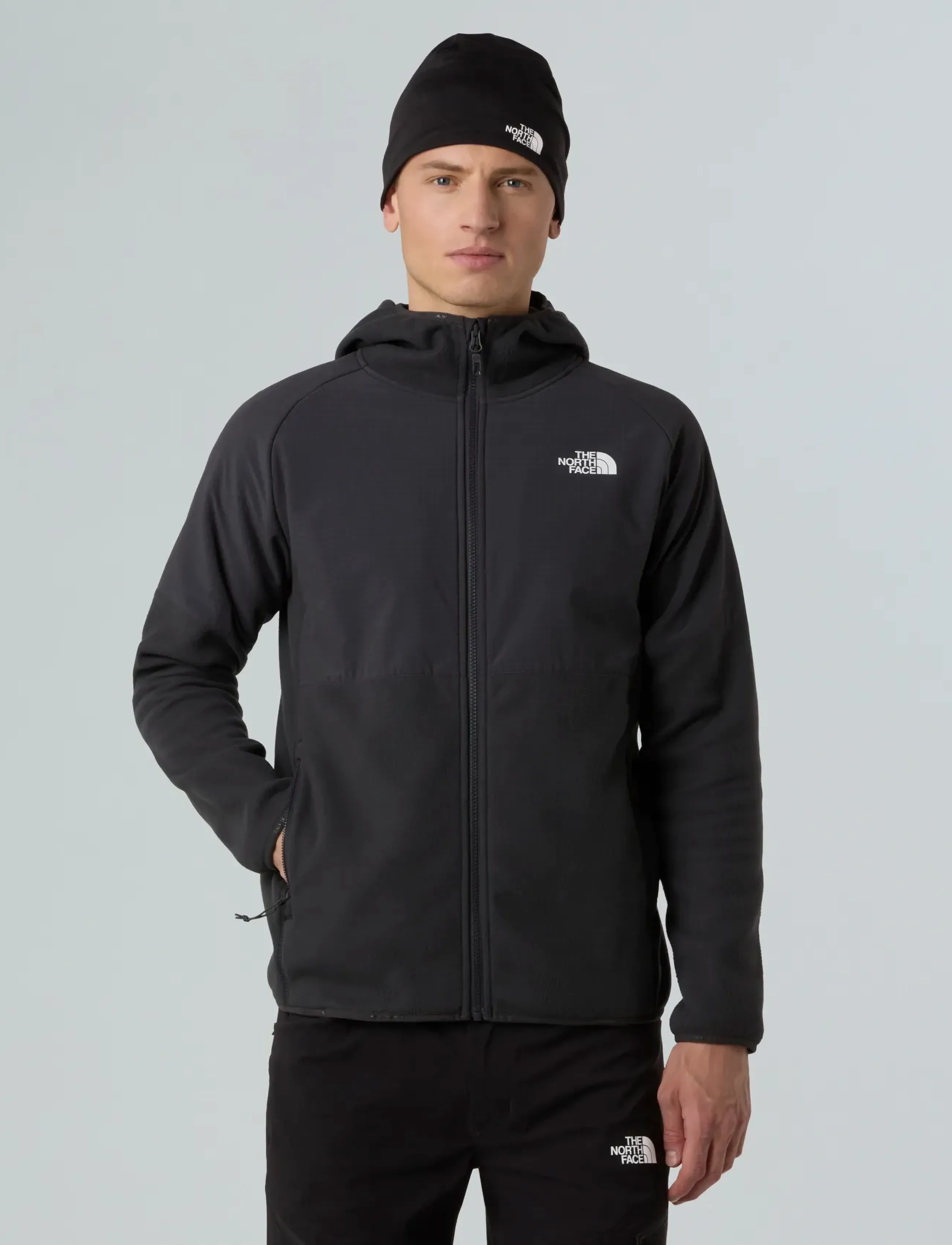 The North Face M GLACIER HEAVYWEIGHT FULL ZIP HD - Shoppa efter stil - GREY / grey