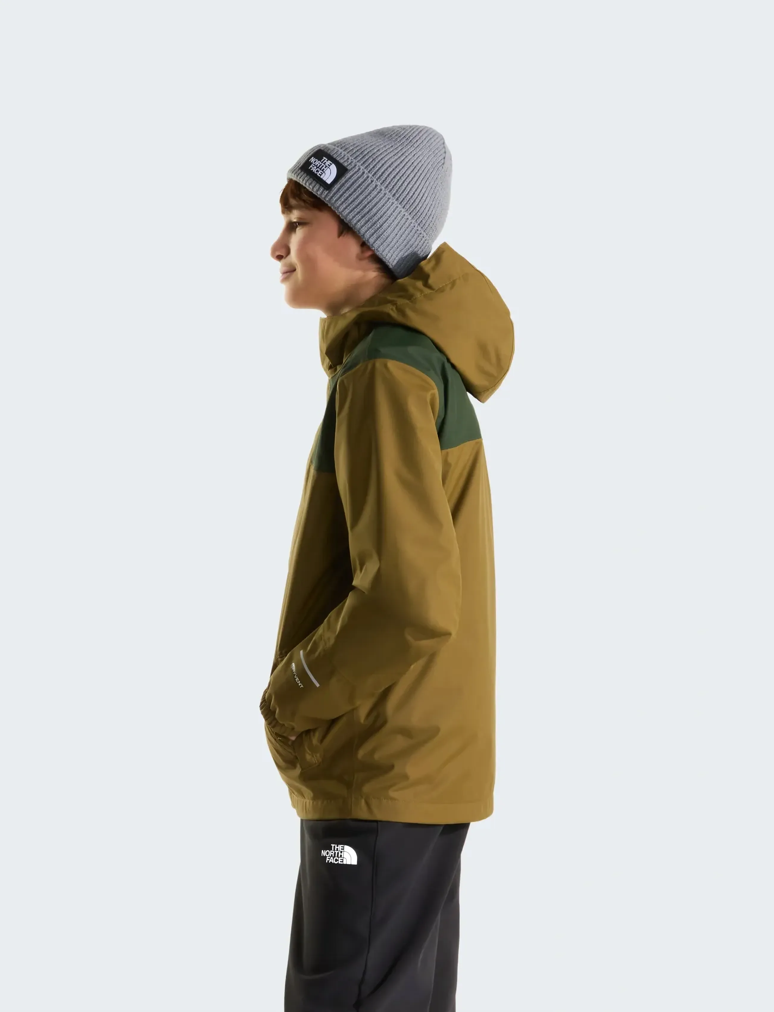 The North Face - B ANTORA RAIN JACKET - skal- & regnjackor - caraway seed/bottle gre - 4