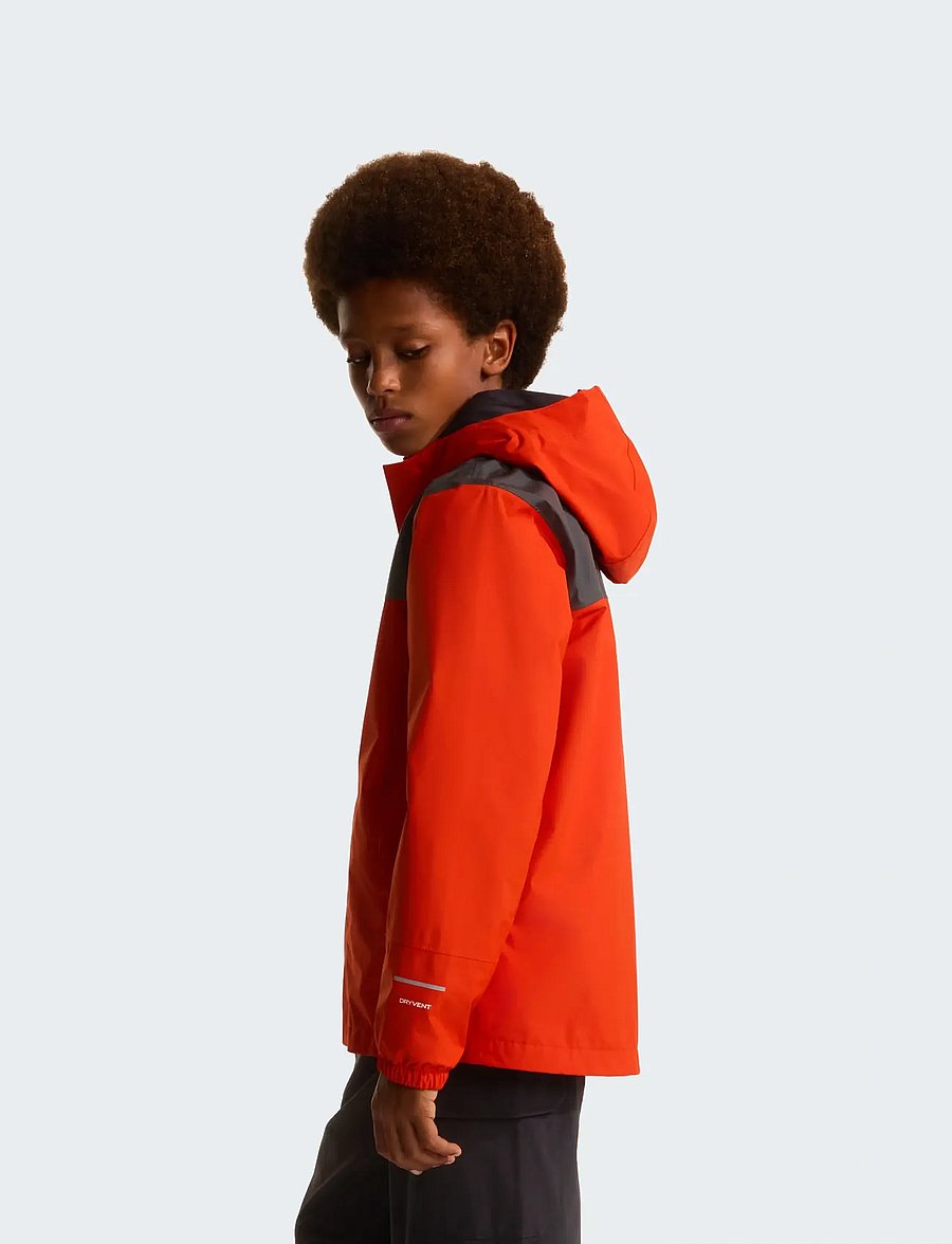 The North Face - B ANTORA RAIN JACKET - shell- & regenjacken - lava red - 4