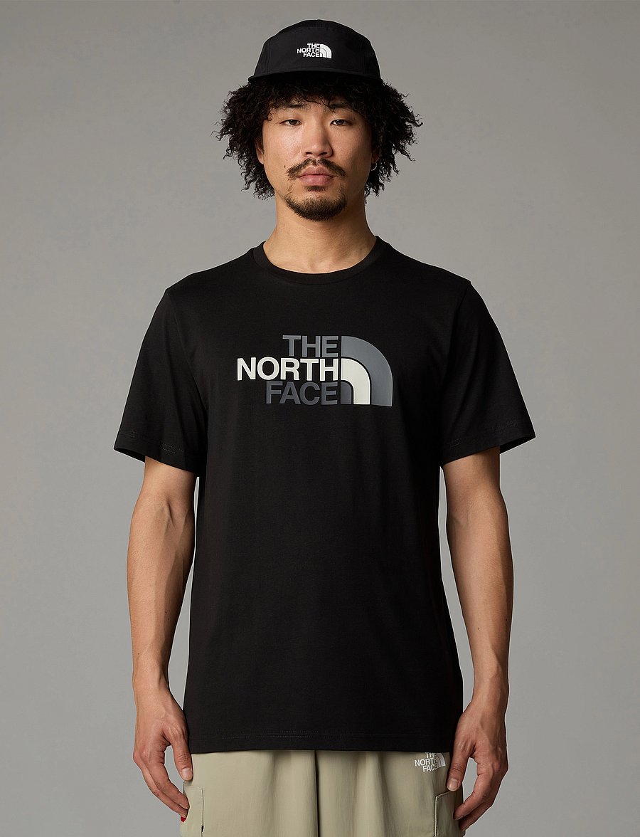 The North Face - M SS EASY TEE - oberteile & t-shirts - black - 0