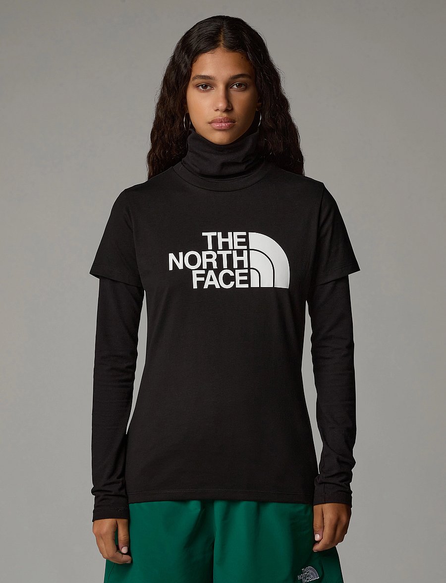 The North Face - W SS EASY TEE - t-shirts - black - 0