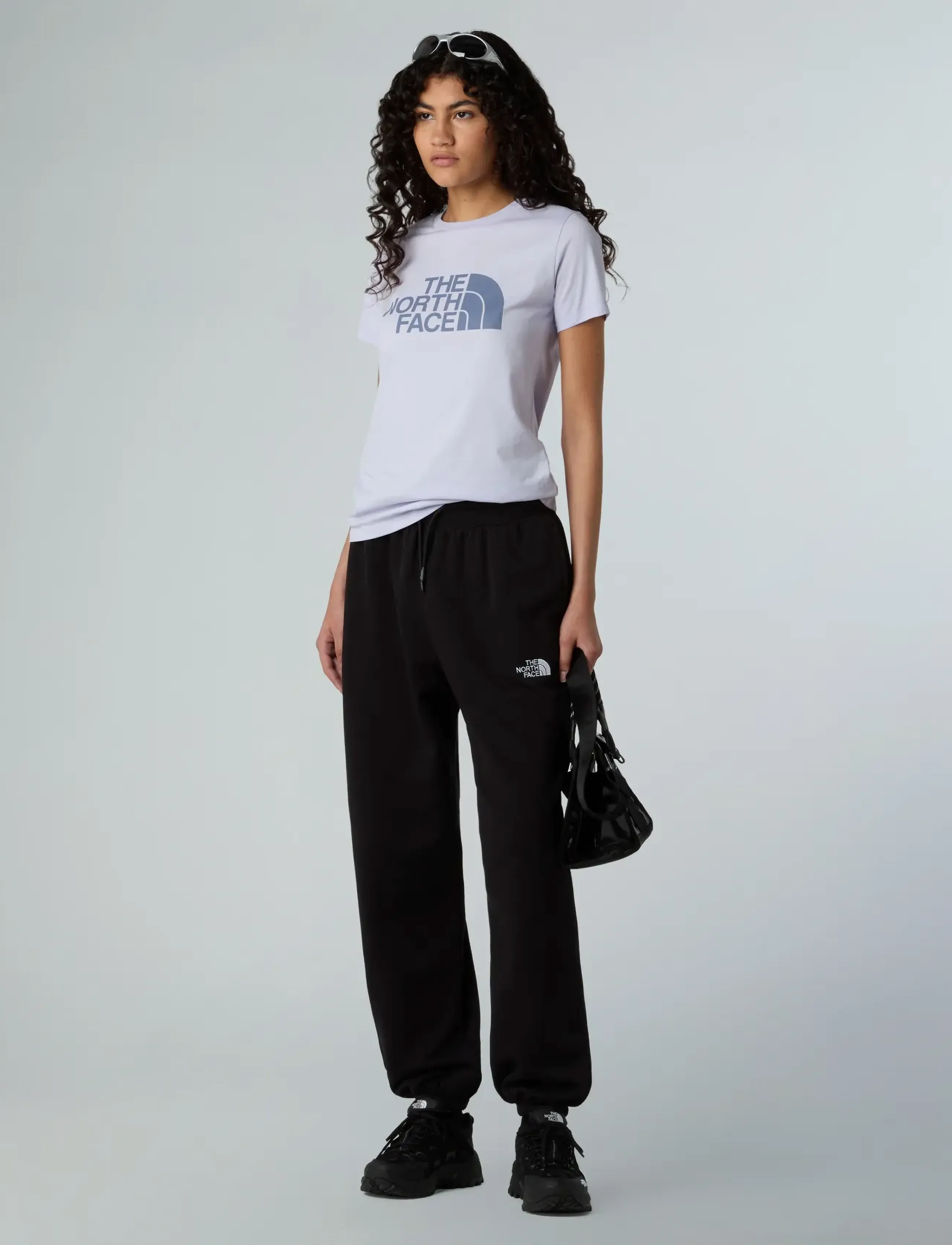 The North Face - W SS EASY TEE - sportinės palaidinukės - soft purple/twilight ga - 3