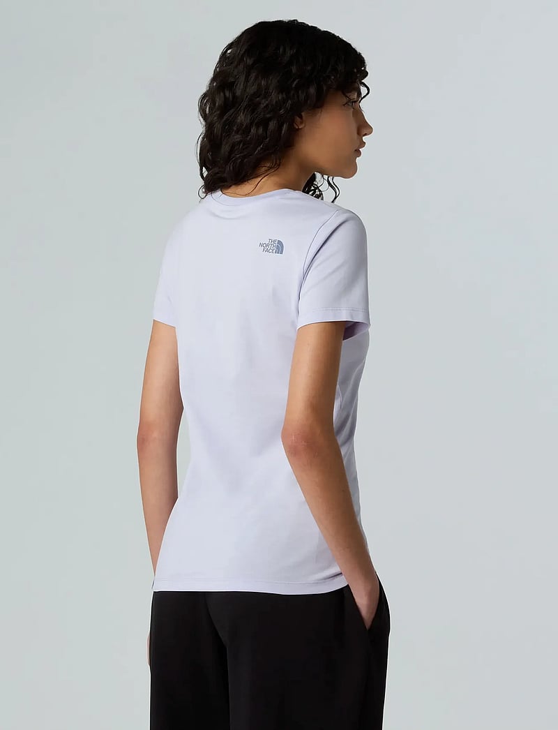 The North Face - W SS EASY TEE - t-shirts - soft purple/twilight ga - 4