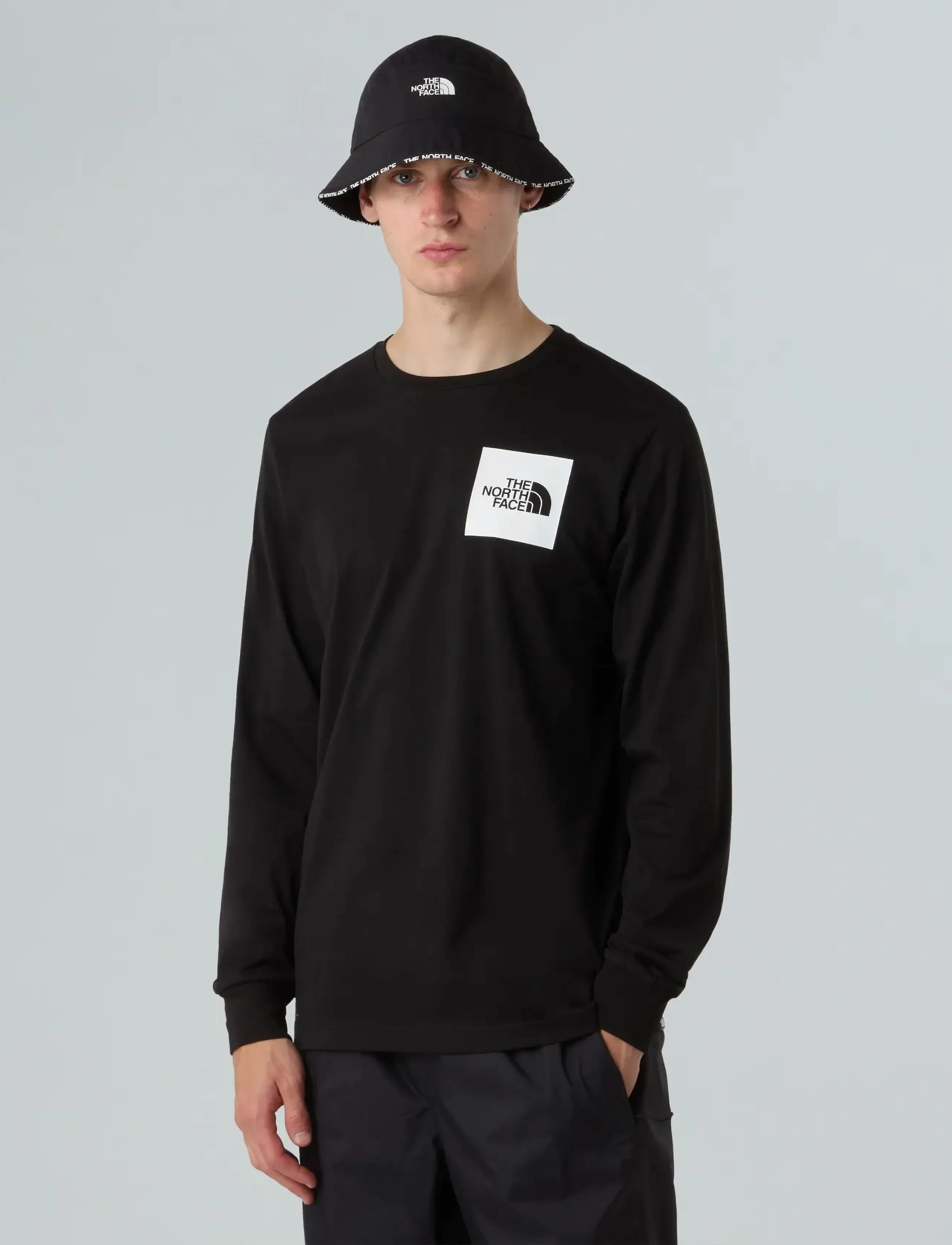 The North Face M L/S FINE TEE - Shoppa efter stil - TNF BLACK / black