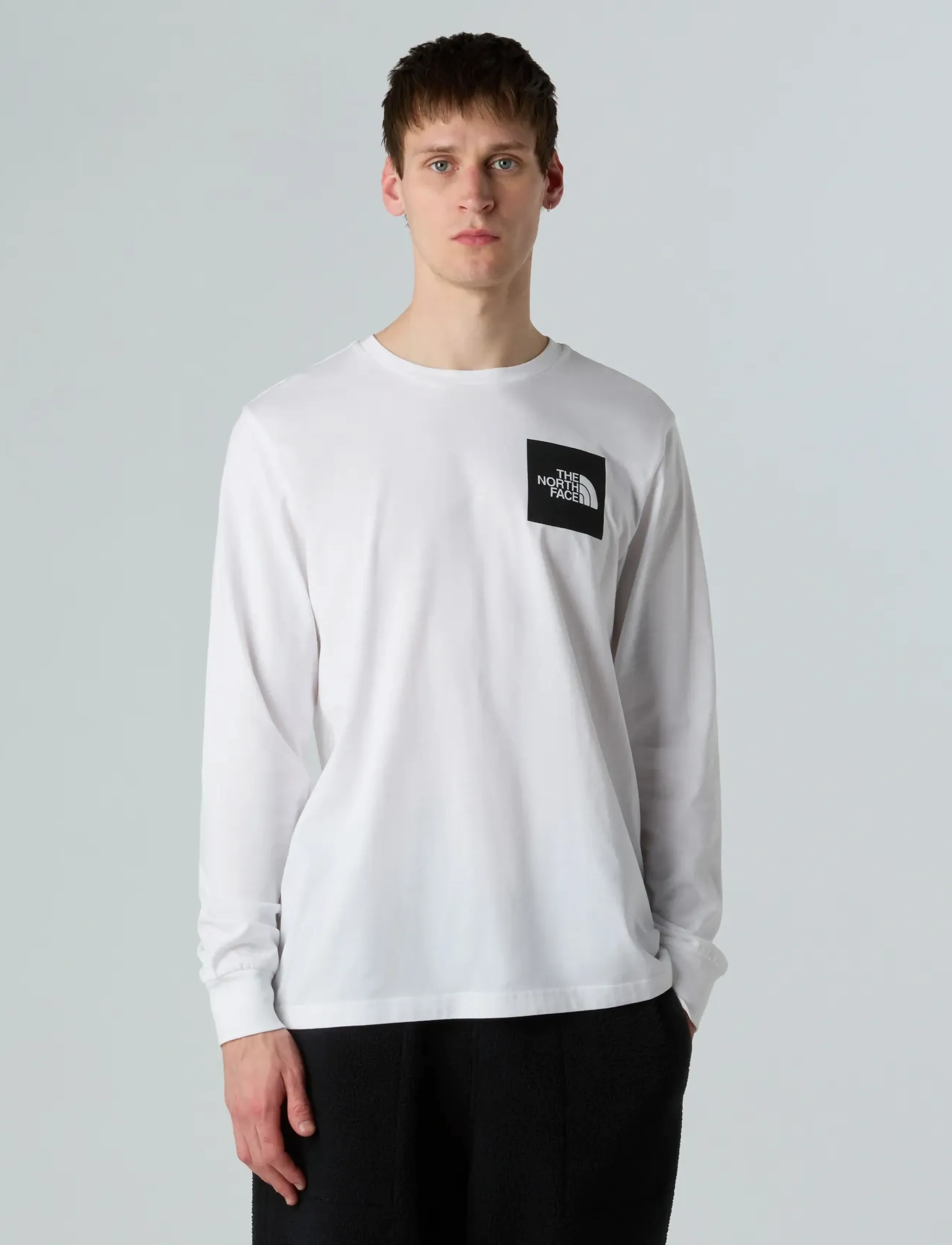 The North Face M L/S FINE TEE - T-Shirts - TNF WHITE / white