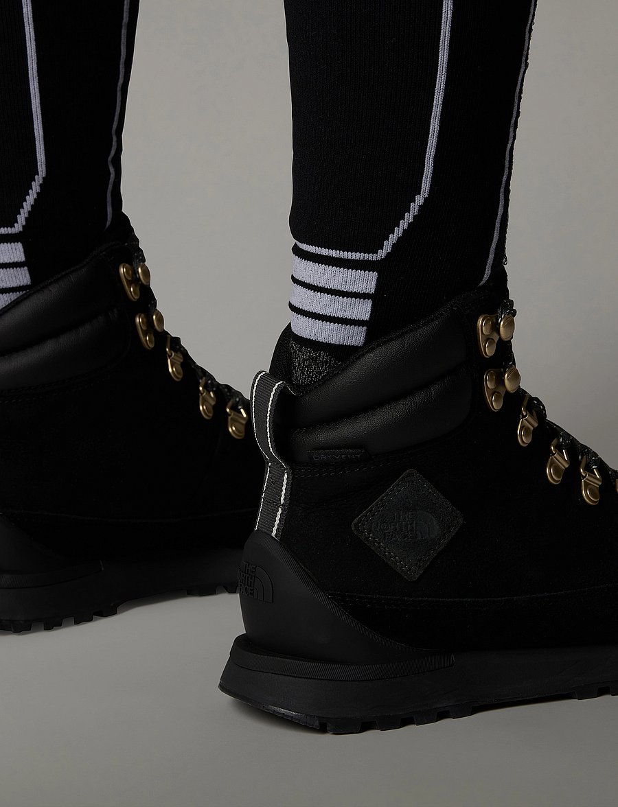 The North Face - W BACK-TO-BERKELEY IV LEATHER WP - vinterkängor - tnf black/tnf black - 0
