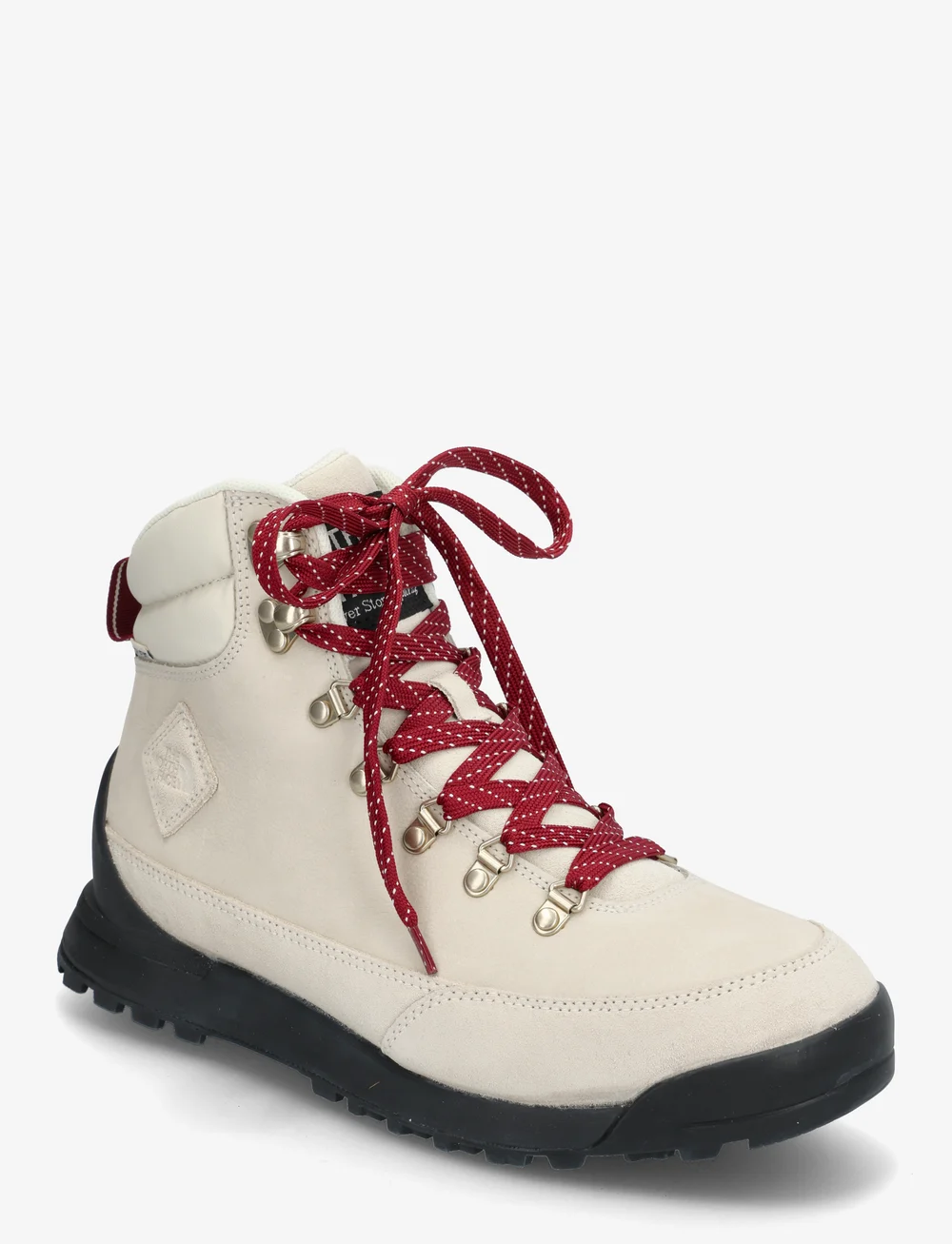 The North Face - W BACK-TO-BERKELEY IV LEATHER WP - matka- ja kõndimisjalatsid - white dune/tnf black - 1